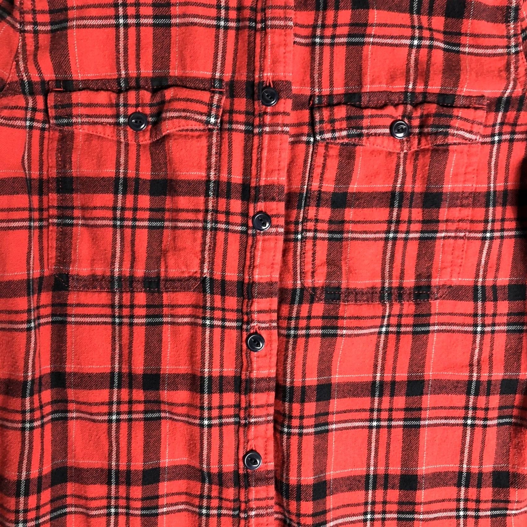 J.Crew J. Crew Women’s Red Black Plaid Button Up Flannel Size 0 L3 Shirt Slim? Regular? Size XS / US 0-2 / IT 36-38 - 3 Thumbnail