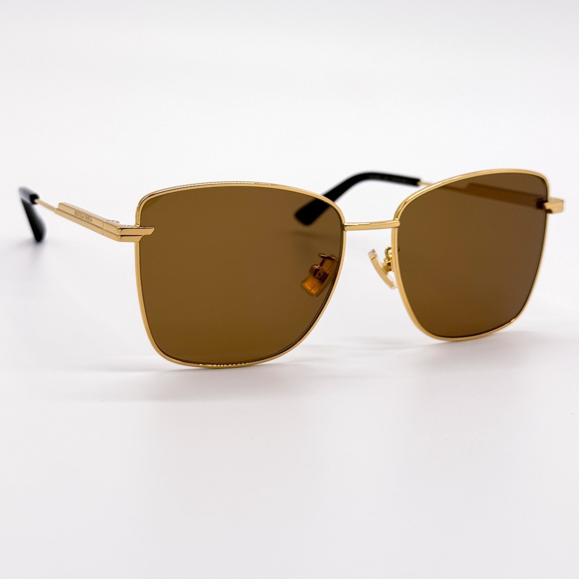 Bottega Veneta NEW BOTTEGA VENETA SUNGLASSES BV1237S 002 WOMEN GOLD EYEWEAR Size ONE SIZE - 4 Thumbnail