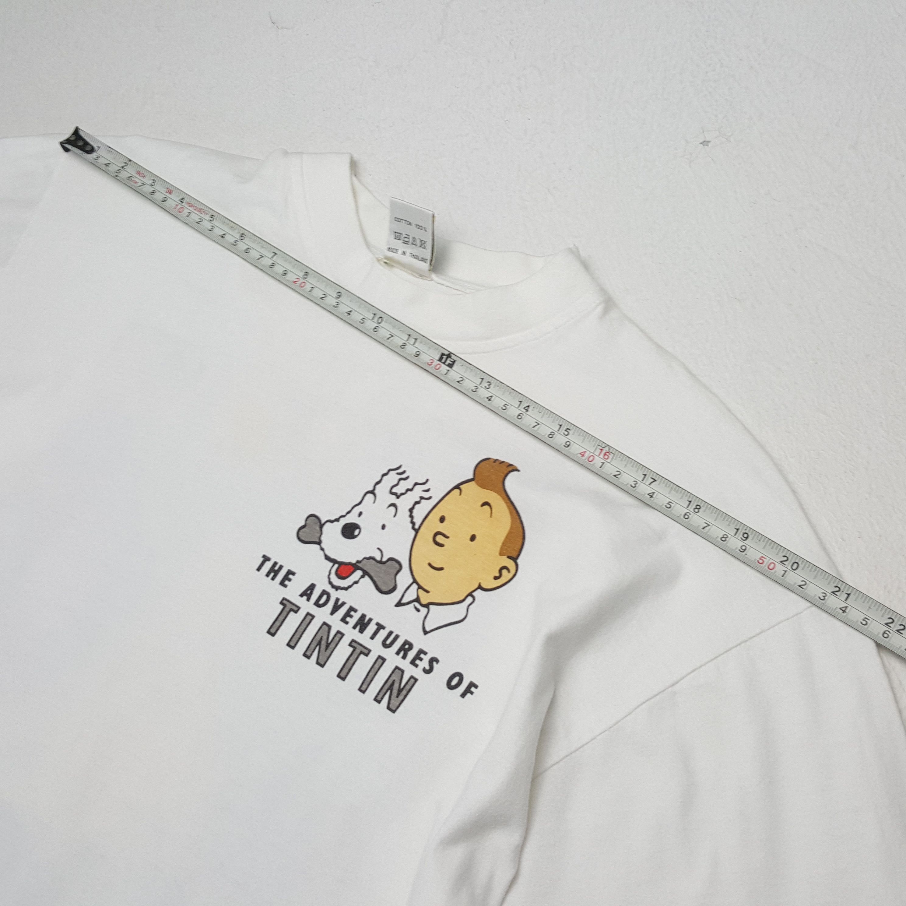 Vintage TINTIN IN THE CONGO Streetwear Style Cartoon Shirt Size US L / EU 52-54 / 3 - 5 Thumbnail