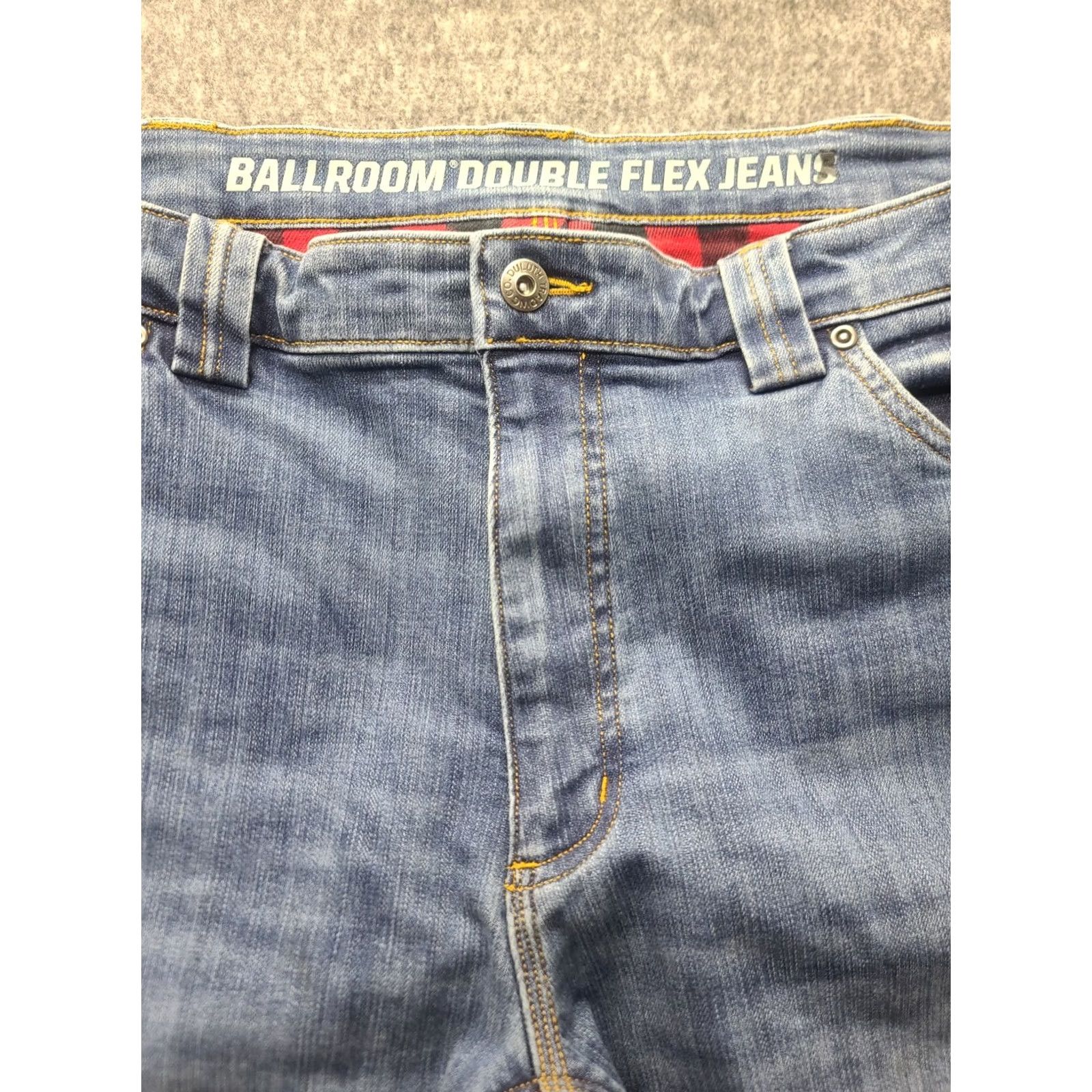 Doublet Duluth Ballroom Double Flex Jeans Mens 40x30 Relaxed Fit Denim Blue 40 30 Inseam Waist 40 Utility Comfort Pockets Stretch Regular Mens Deviated? Size US 40 / EU 56 - 3 Thumbnail