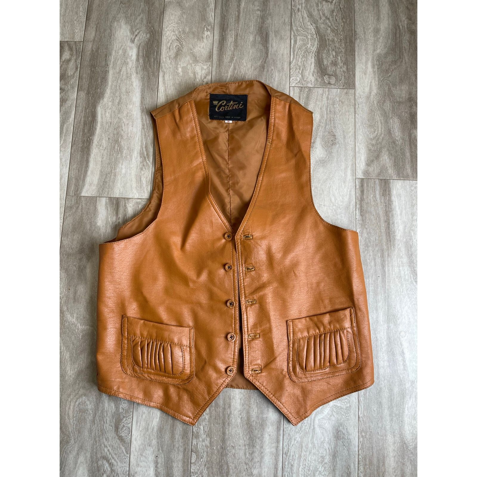 Vintage Cortini Vintage 70s Western Bellows Pocket Vest Brown M Size US M / EU 48-50 / 2 - 2 Thumbnail