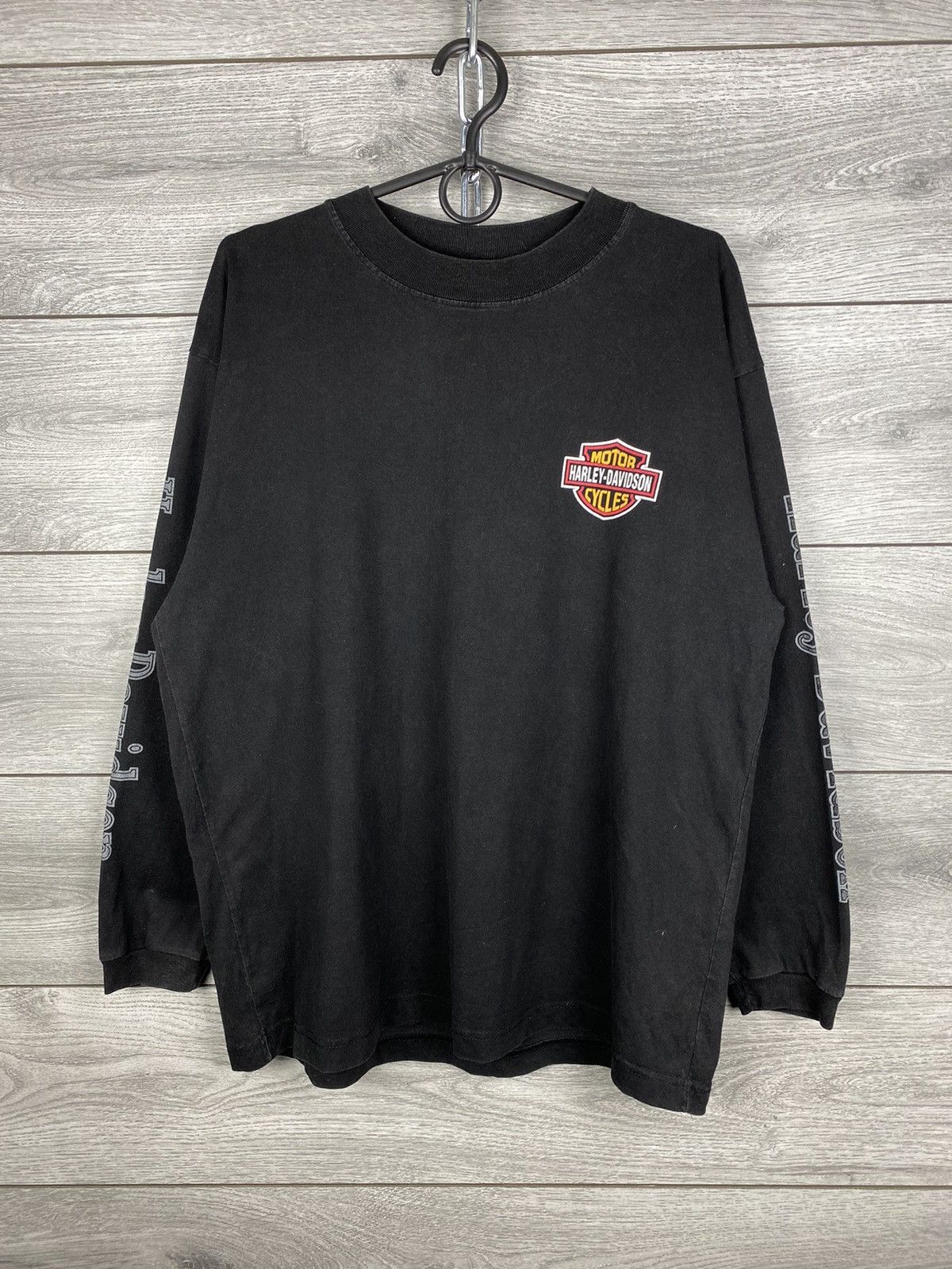 Harley Davidson Vintage Harley Davidson Eagle Rider Long Sleeve T Shirt 90s Size US M / EU 48-50 / 2 - 2 Thumbnail