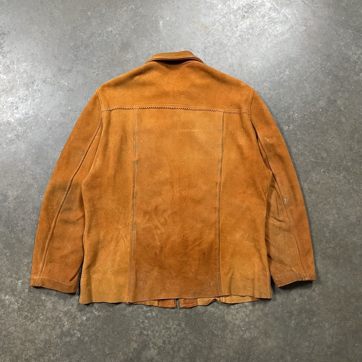 Vintage Vintage 1960s Western Suede Cowhide Leather Jacket Size US M / EU 48-50 / 2 - 7 Thumbnail