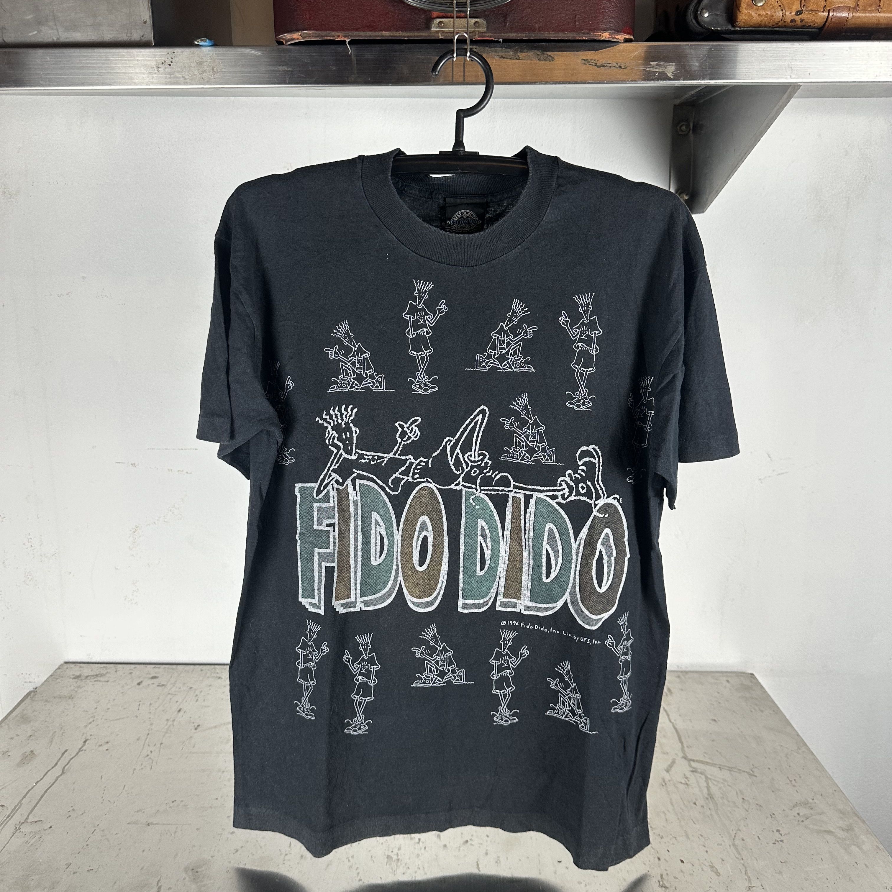 Vintage Vintage 1996 Fido Dido Cartoon Artwork Graphic T-Shirt Size US L / EU 52-54 / 3 - 1 Thumbnail