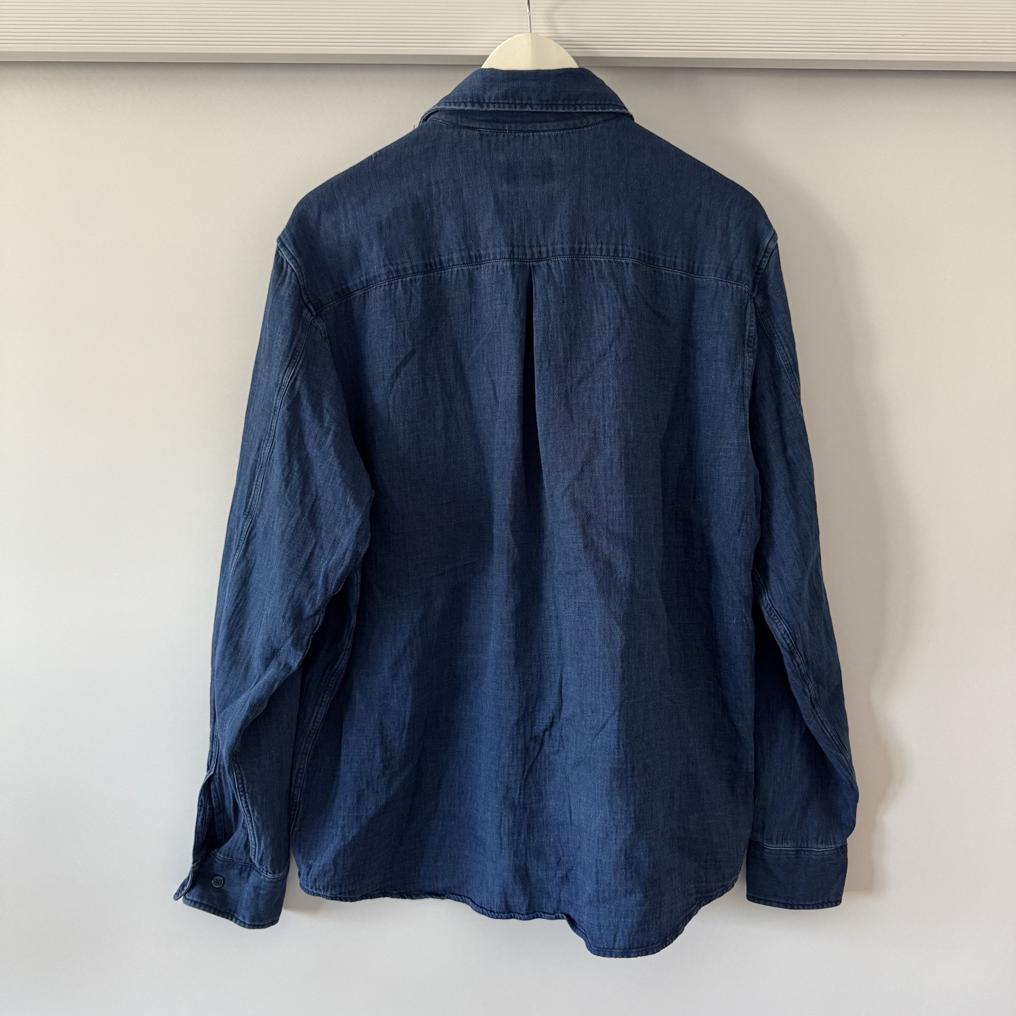 C.O.F. Studio Men's C.O.F Studio Denim Cotton Blue Shirt Size M Size US M / EU 48-50 / 2 - 3 Thumbnail
