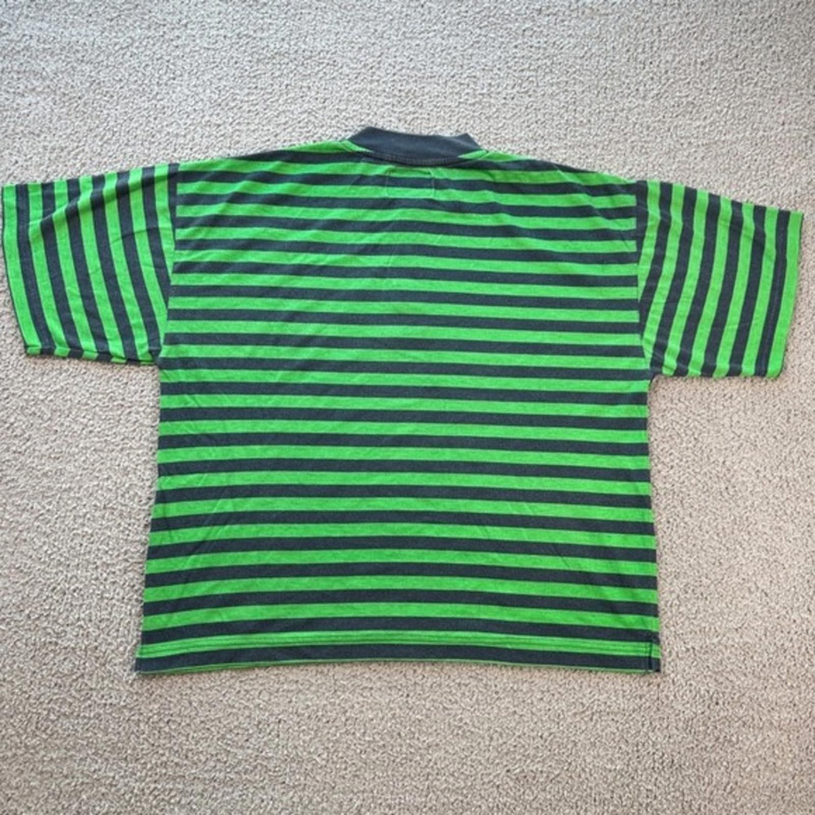 Bugle Boy Vintage Bugle Boy Striped Polo Shirt Mens M Green 90s Retro Size US M / EU 48-50 / 2 - 3 Thumbnail