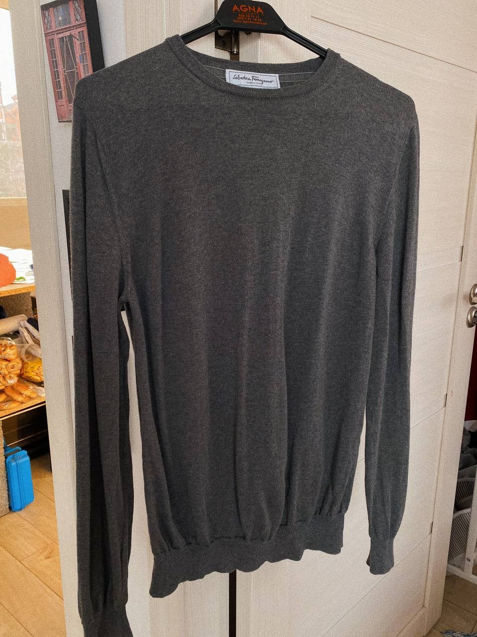 Salvatore Ferragamo Salvatore Ferragamo Wool Sweater Grey Size US M / EU 48-50 / 2 - 3 Thumbnail
