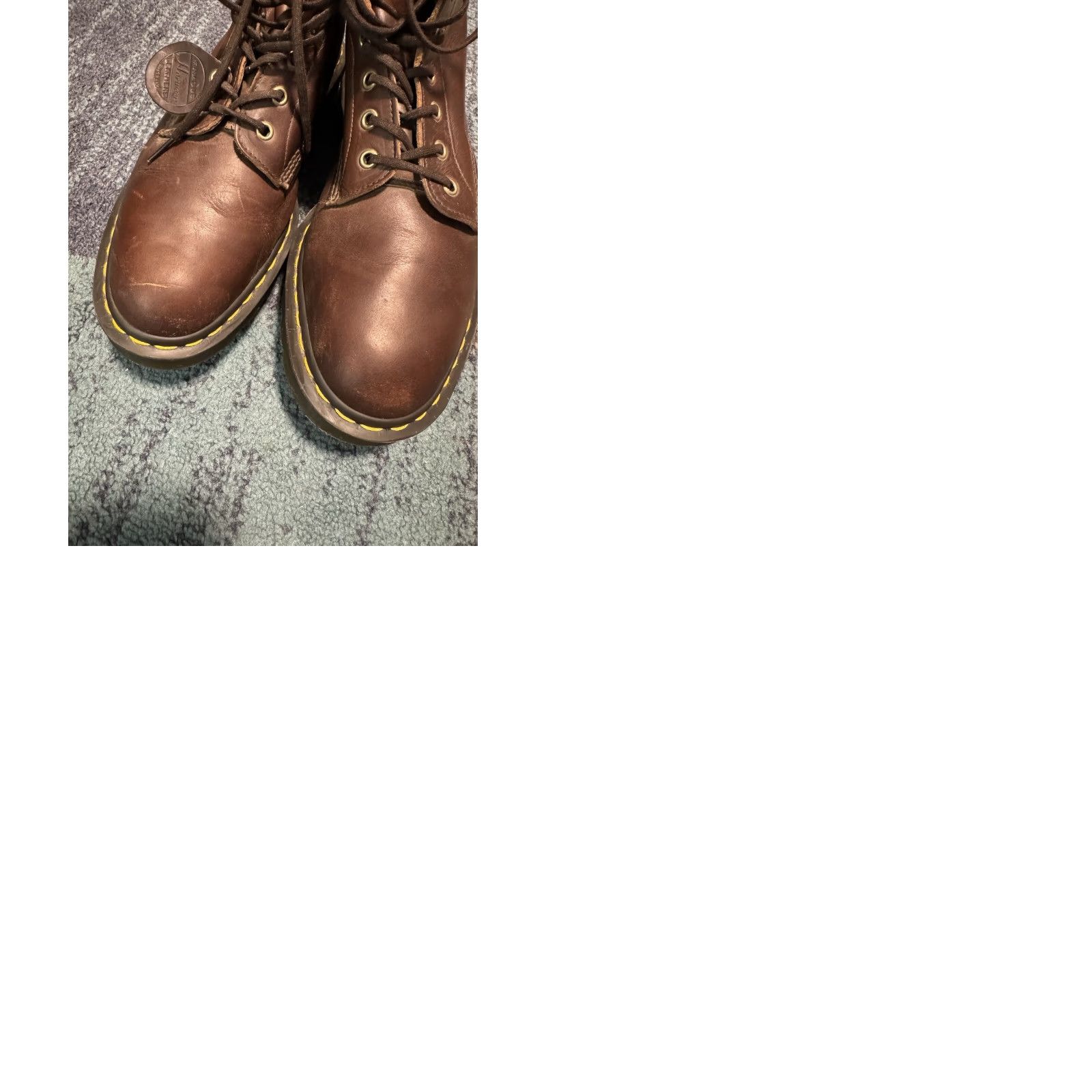 Dr. Martens VINTAGE Dr. Martens 1460 Made England Horween Leather Boots Brown Discontinued Size 13 Mens Leather Boots Size US 13 / EU 46 - 12 Thumbnail