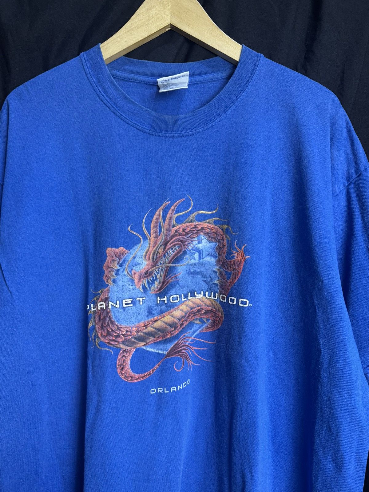 Japanese Brand Dragon Planet Hollywood Orlando Vintage Tees Size US XL / EU 56 / 4 - 2 Thumbnail
