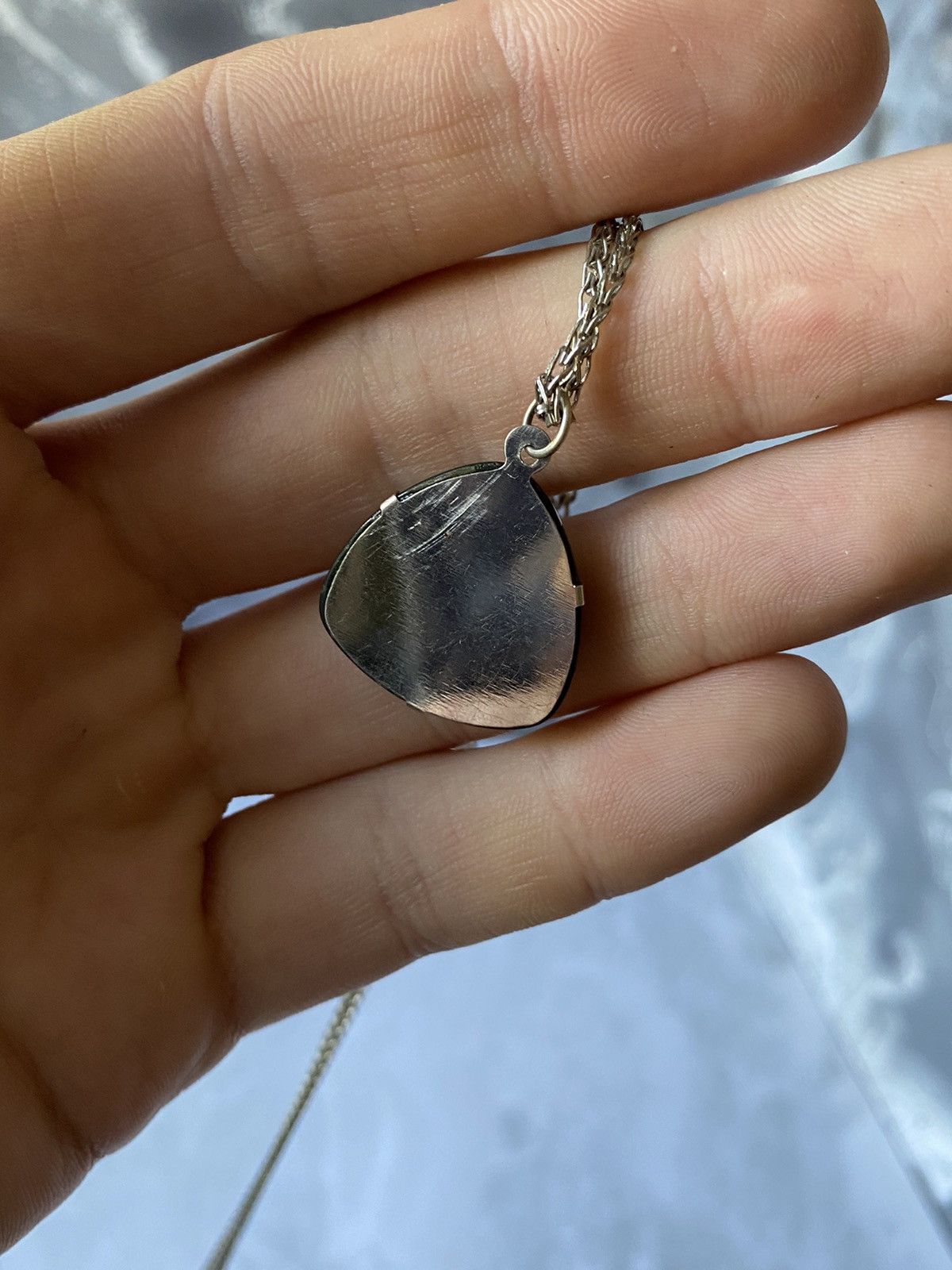 Japanese Brand × Jewelry × Vintage Black-Green Dichroic Stone Pendant Size ONE SIZE - 6 Thumbnail