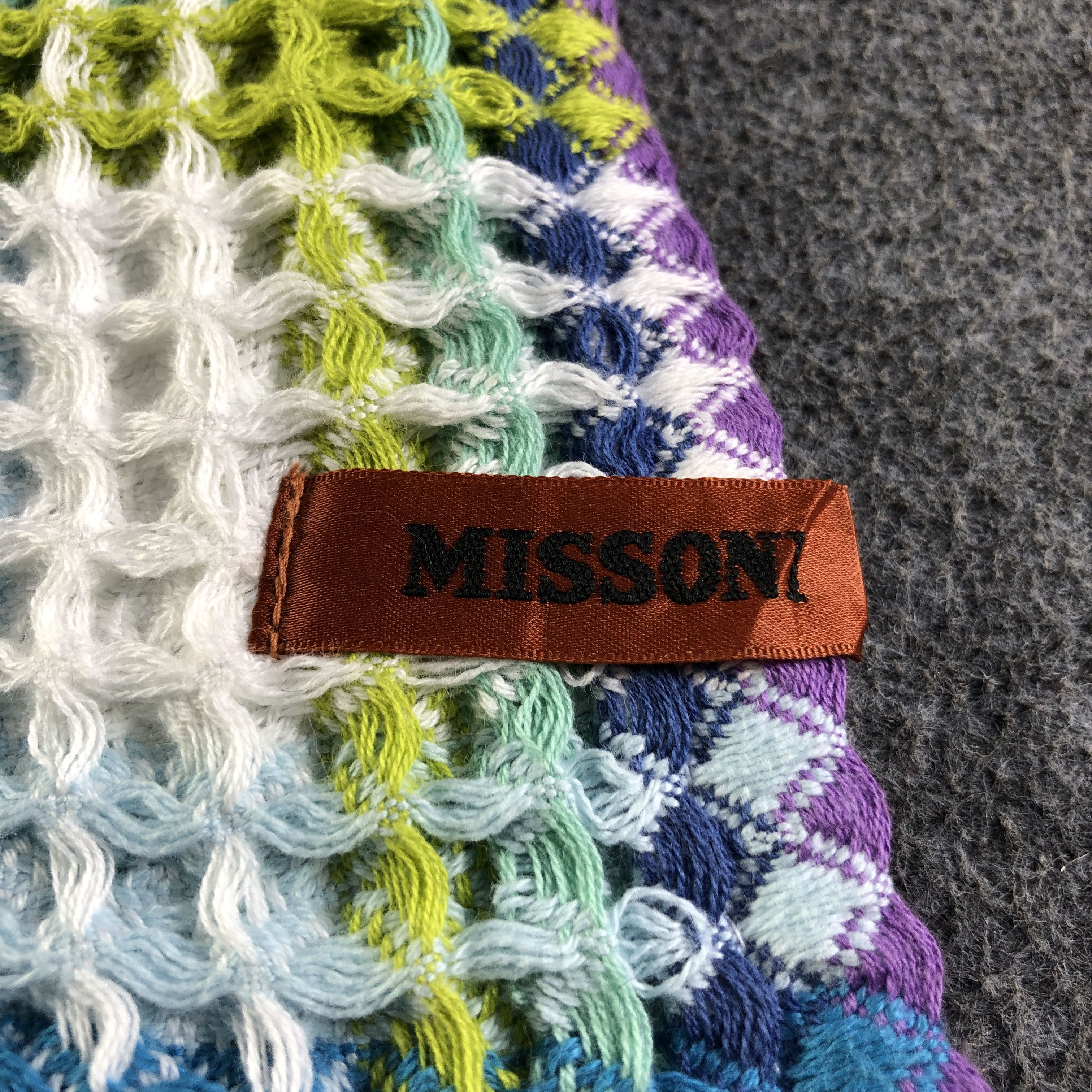 Missoni Missoni Multicolor Cotton Towel Scarf Muffler V2687 Size ONE SIZE - 5 Thumbnail