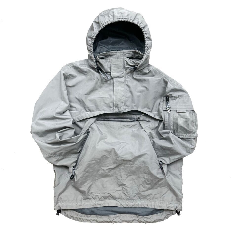 Gap × Vintage VTG 00s GAP Technical Anorak Hooded Jacket Metallic Silver Size US S / EU 44-46 / 1 - 2 Thumbnail