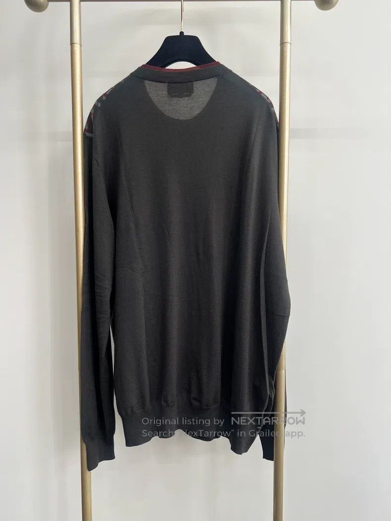 Hermes Hermes size 3XL Knitted wool sweater, front thick back thin Size US S / EU 44-46 / 1 - 2 Thumbnail
