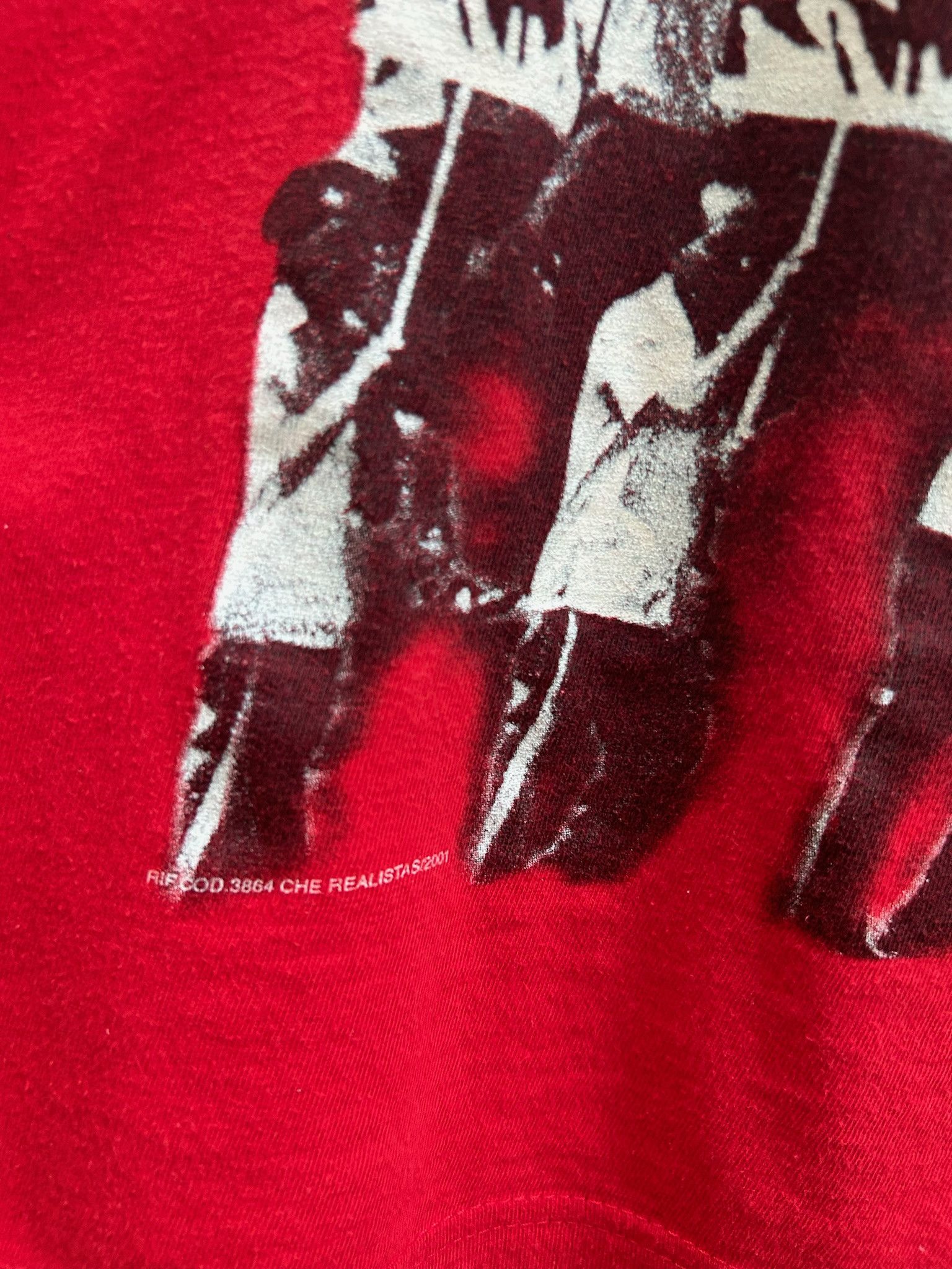 Band Tees Che Guevara Vintage 2001 Hasta La Victoria Siempre Red Tee Size US XXL / EU 58 / 5 - 7 Thumbnail