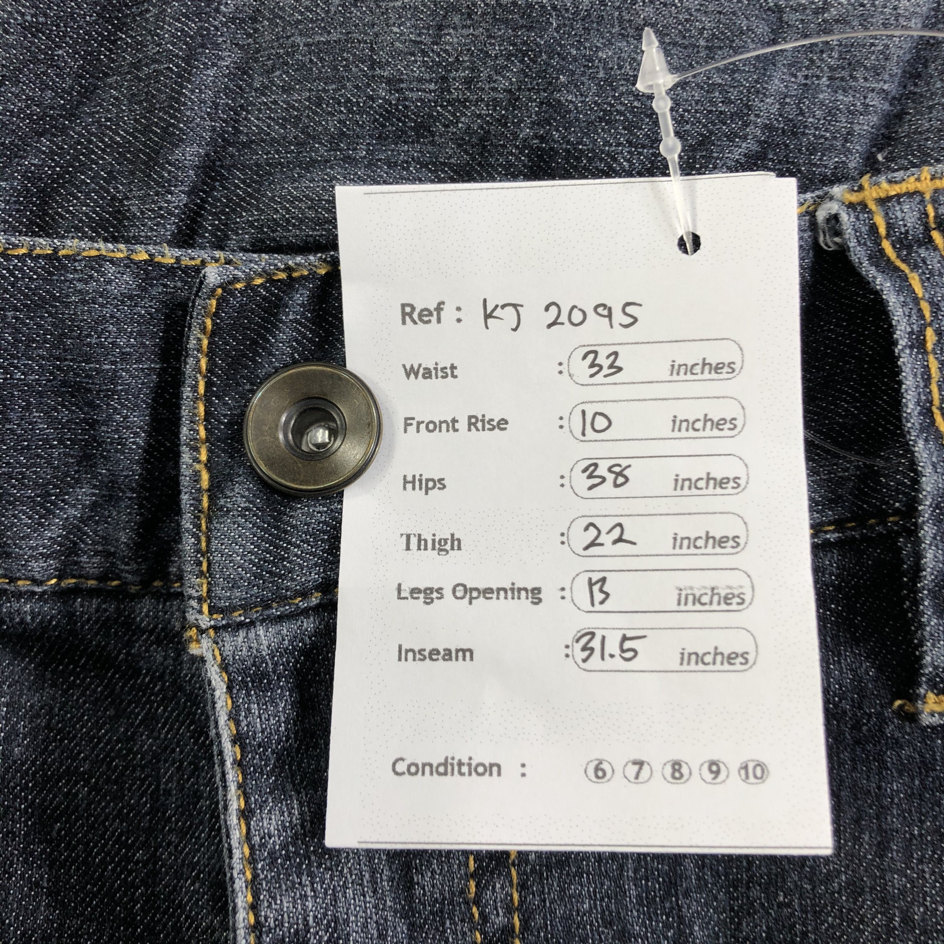 Japanese Brand Vintage Japanese Brand Denim Cargo Pants KJ2095 Size US 32 / EU 48 - 9 Thumbnail