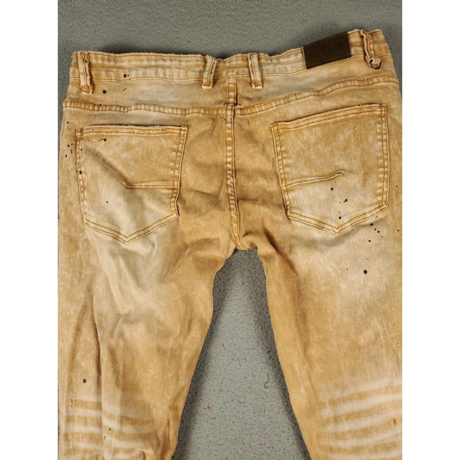 Denime KDNK Jeans Mens 38x30 Brown Slim Fit Denim Pants Size US 38 / EU 54 - 7 Thumbnail