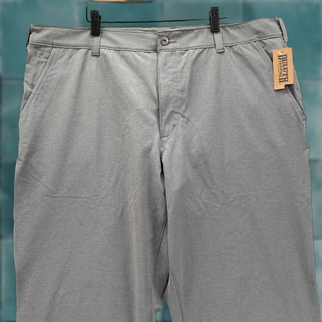 Vintage Duluth Overachino Pants Mens 40x30 Standard Fit Gray Stretch Cargo Hiking Camp Size US 40 / EU 56 - 1 Thumbnail