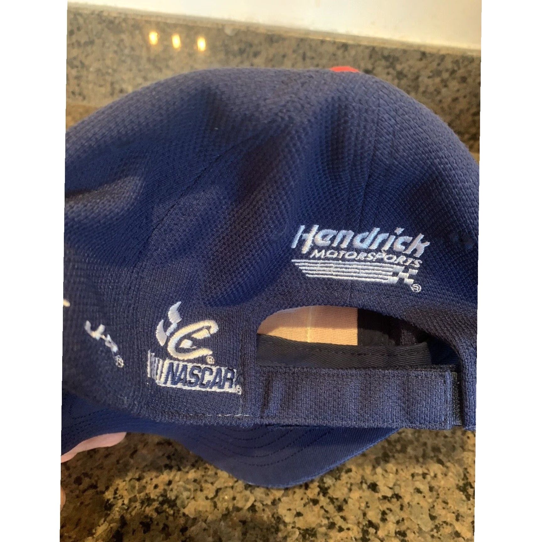 NASCAR Dale Earnhardt Jr Hat Nascar Ballcap Geometric Cotton Canvas One Size Men Red Ballcap Hat Great Condition Size ONE SIZE - 5 Thumbnail