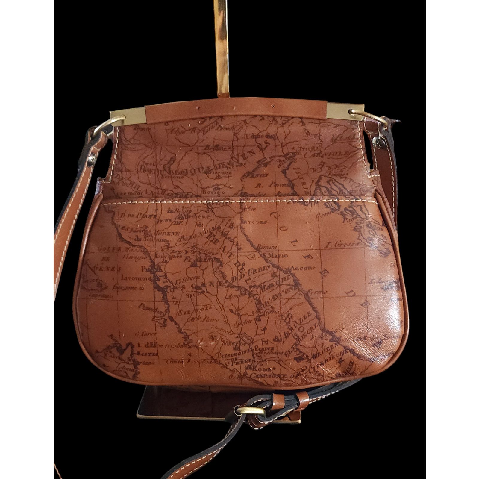 Patricia Nash Patricia Nash Rocca saddle leather Crossbody Purse Sig. Map Size ONE SIZE - 3 Thumbnail