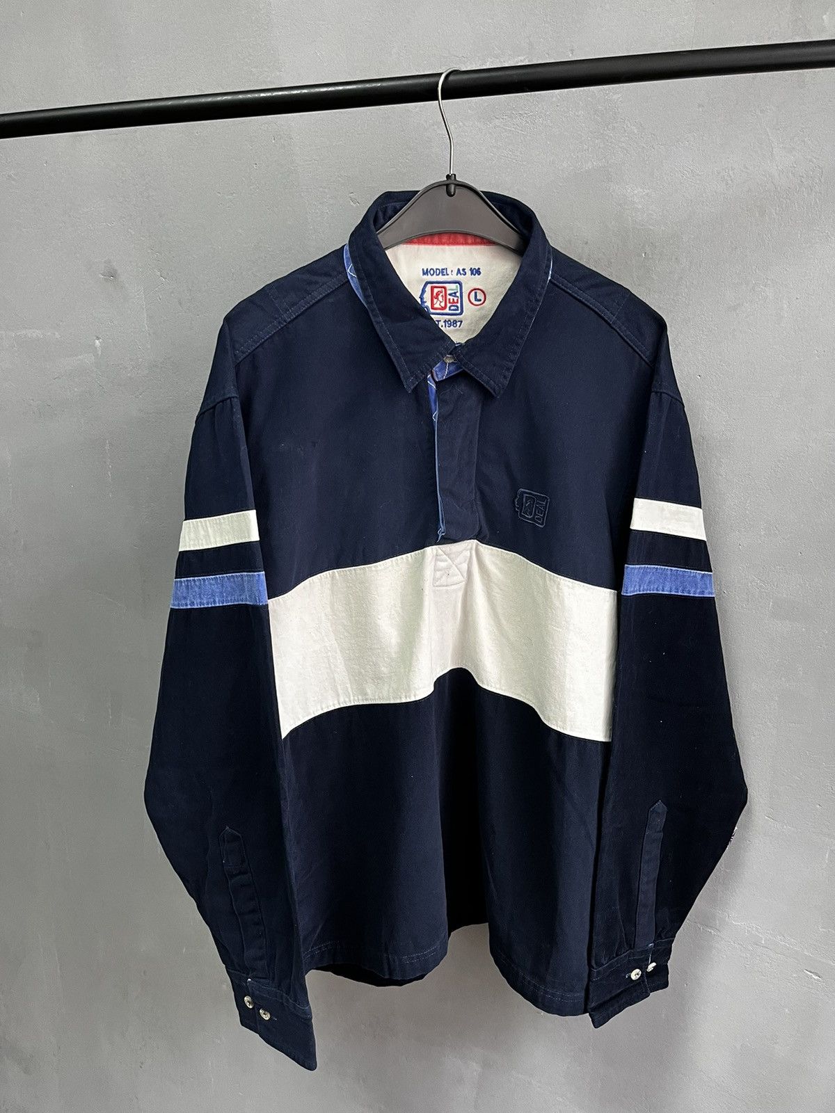Vintage Vintage DEAL Long sleeve rugby shirt Size US L / EU 52-54 / 3 - 1 Thumbnail