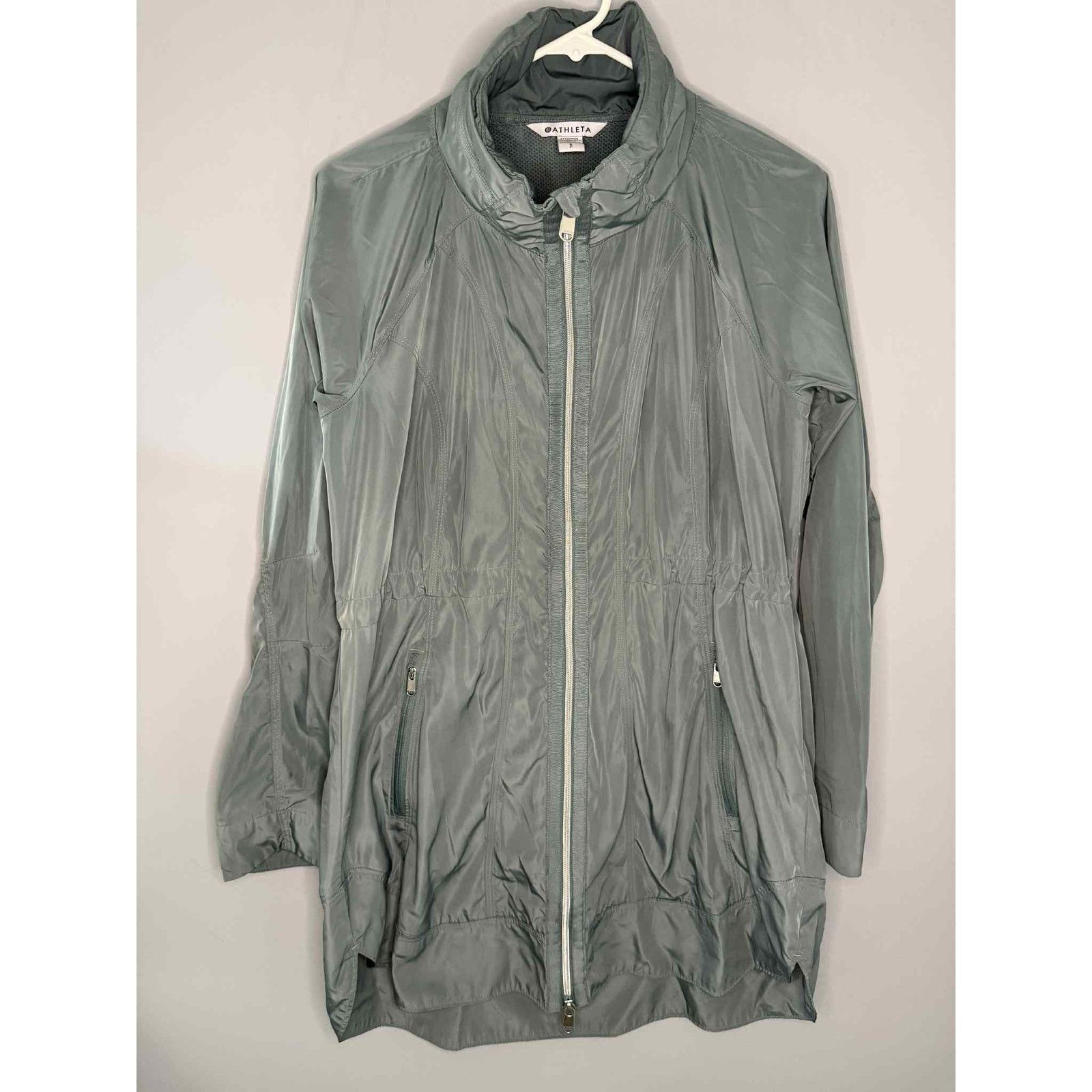 Athleta Athleta Drip Drop Water Repellent Jacket with Hood Grey S Size S / US 4 / IT 40 - 4 Thumbnail