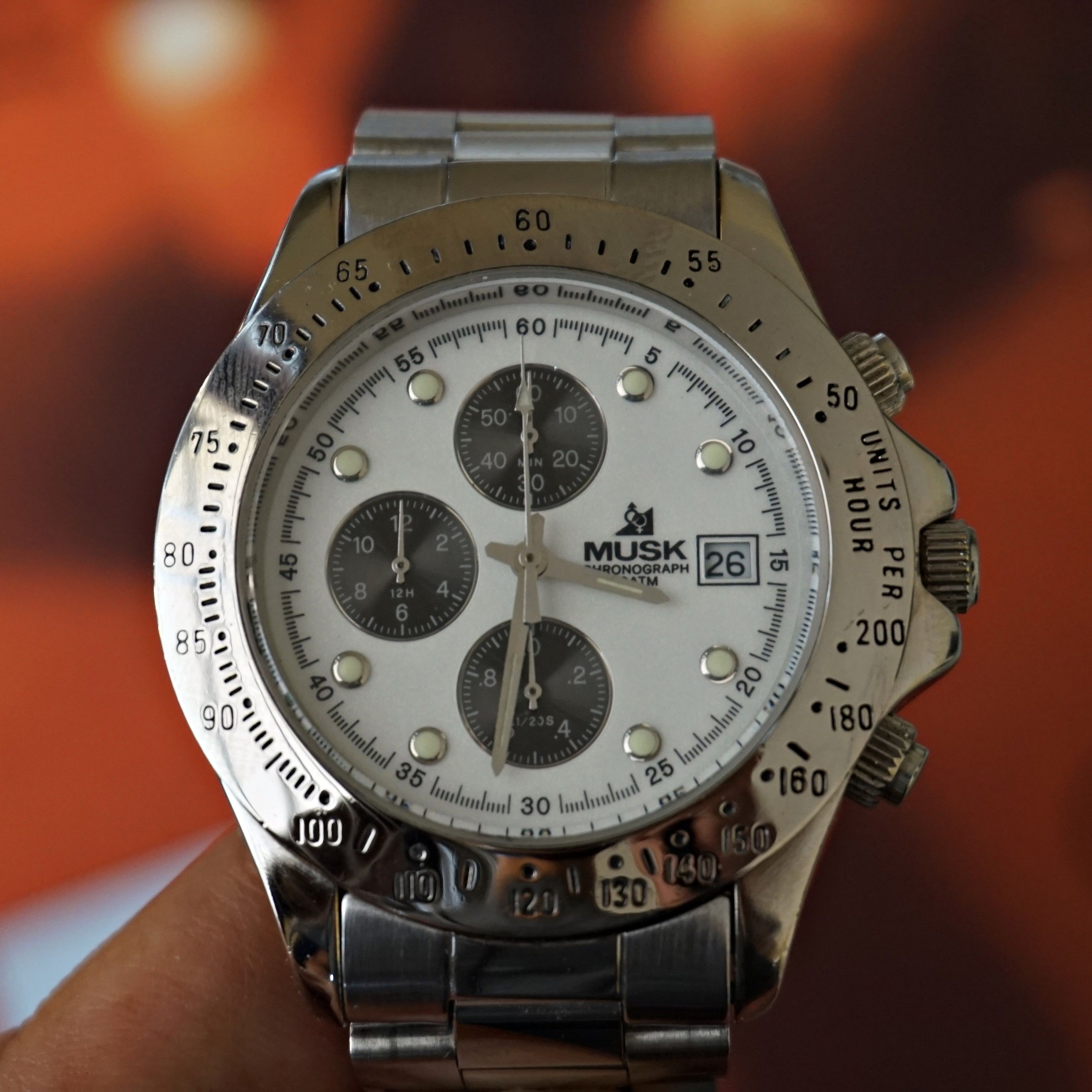 Japanese Brand 90s Musk Paris Chronograph Watch Size ONE SIZE - 2 Thumbnail