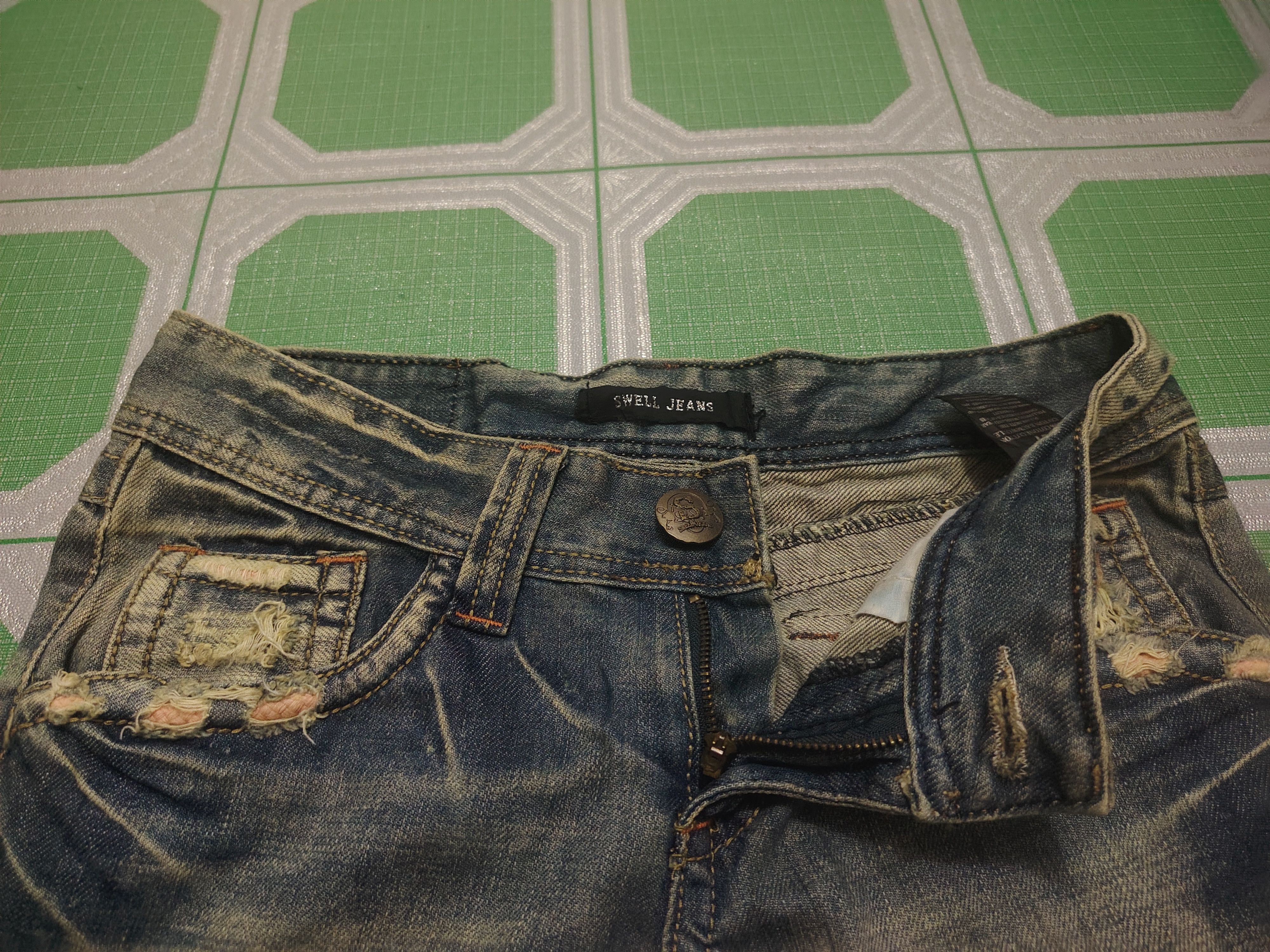 Hysteric Glamour Japanese Swell Jeans Flared Distressed Jeans Bootcut Size US 30 / EU 46 - 11 Thumbnail