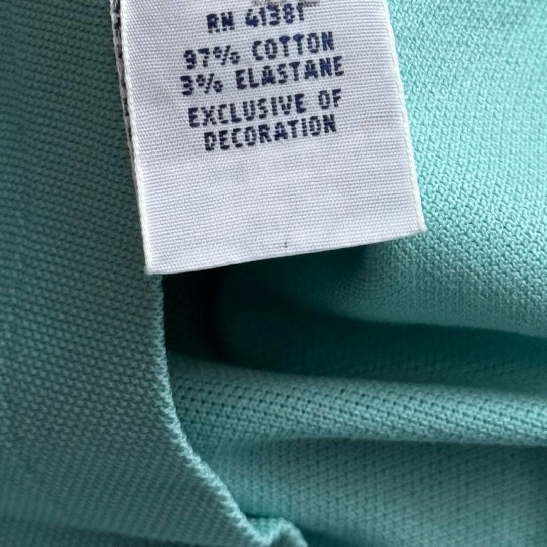 Polo Ralph Lauren Polo by Ralph Lauren Turquoise Stretch Mesh Polo Size L GUC Size US L / EU 52-54 / 3 - 6 Thumbnail