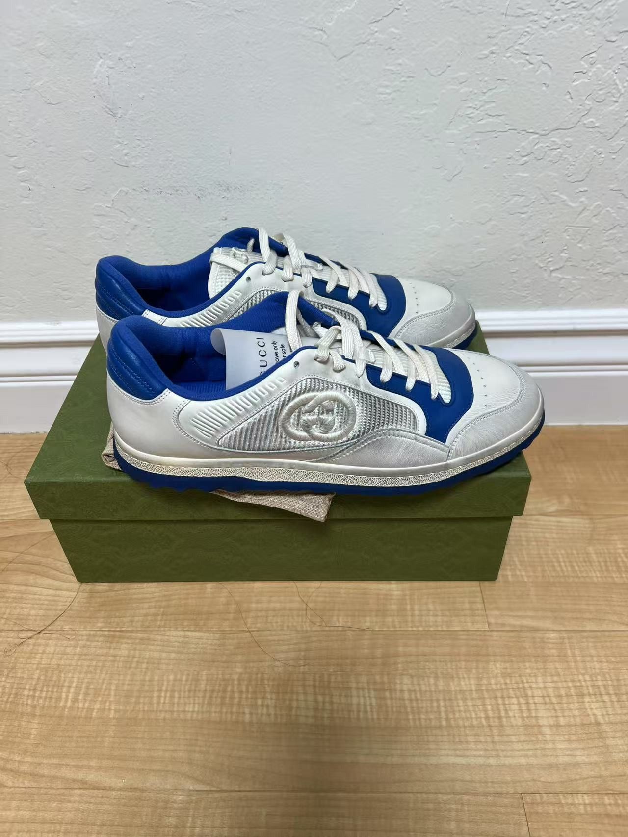Gucci Gucci MAC80 Sneaker 'Off White Blue' 749896-AAB79-9149 Size US 11.5 / EU 44-45 - 6 Thumbnail