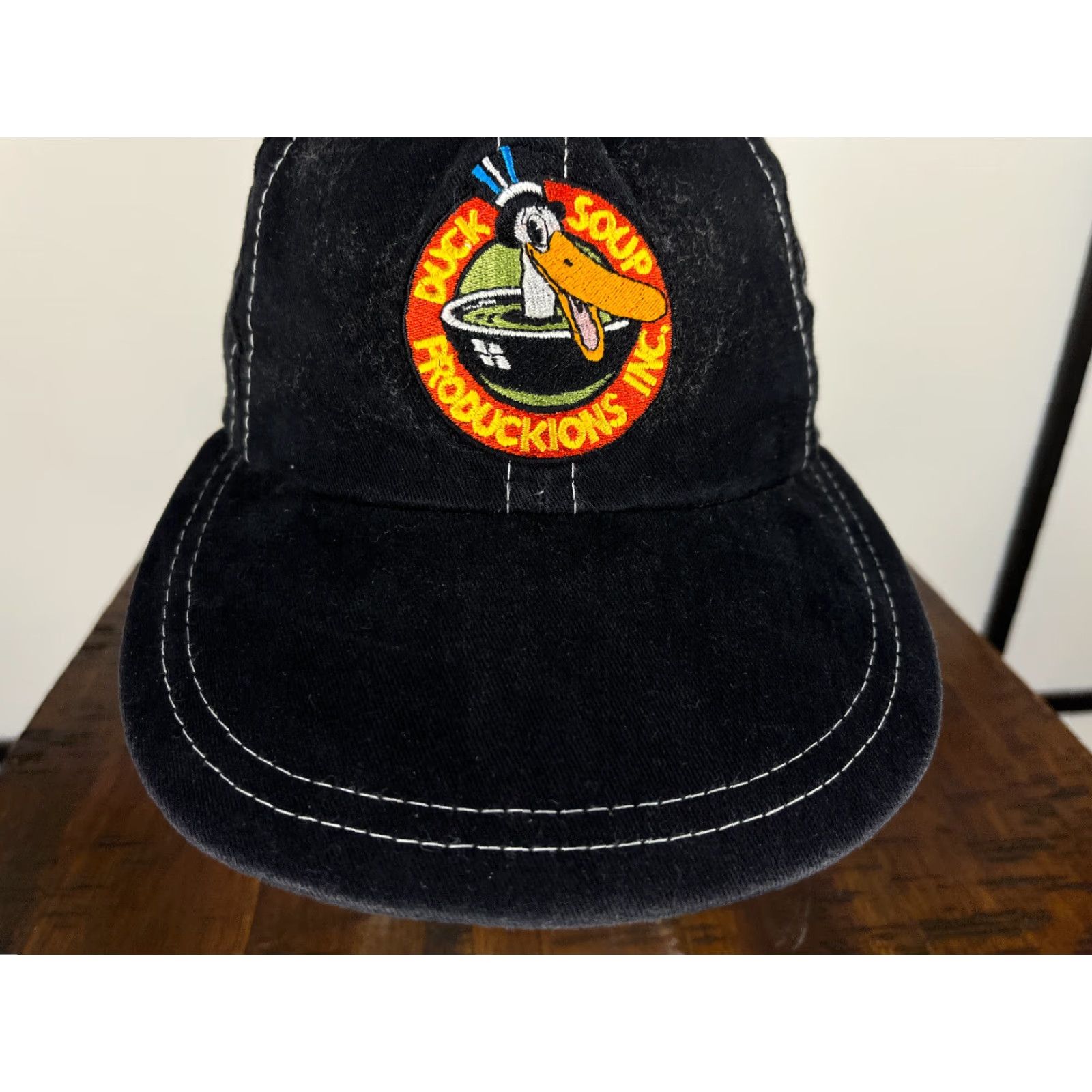 Vintage Duck Soup Productions Inc. Hat Cap Strap Back Adult One Size Black Cotton Blend Size ONE SIZE - 3 Thumbnail