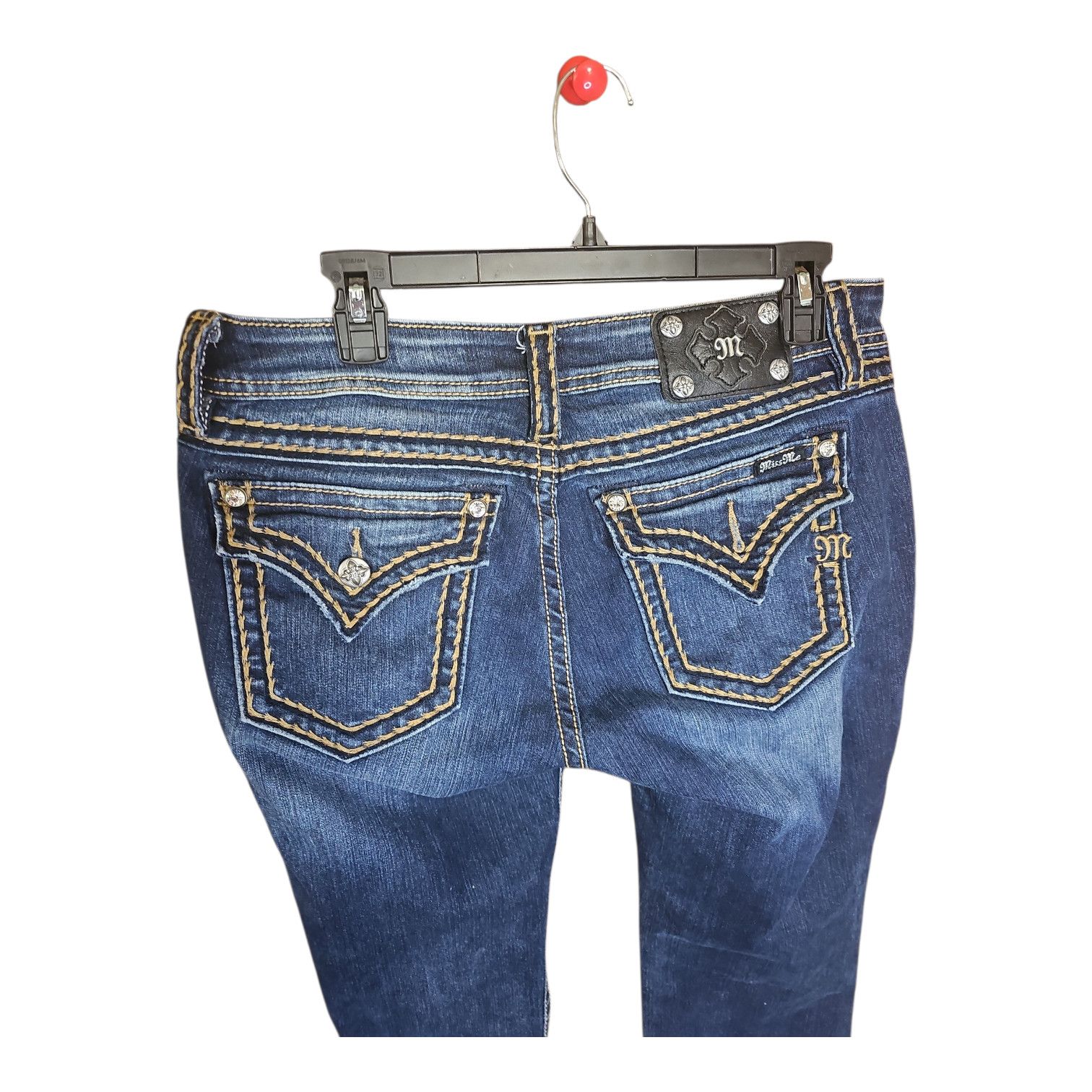 Miss Me Miss Me Signature Bootcut Jeans size 32 dark wash Size 32" / US 10 / IT 46 - 4 Thumbnail