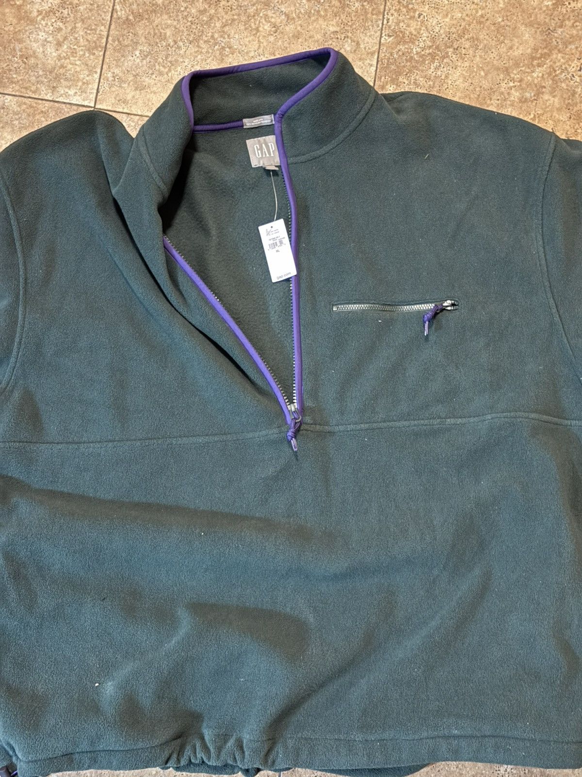 Gap Brand New Gap Polar Fleece Men’s XLarge Green/Purple Size US XL / EU 56 / 4 - 1 Thumbnail