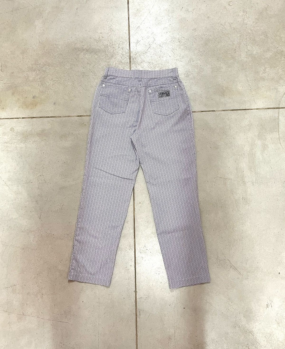 Versace 90’s Vintage Versace Monogram Pants US29 Size US 29 - 2 Thumbnail