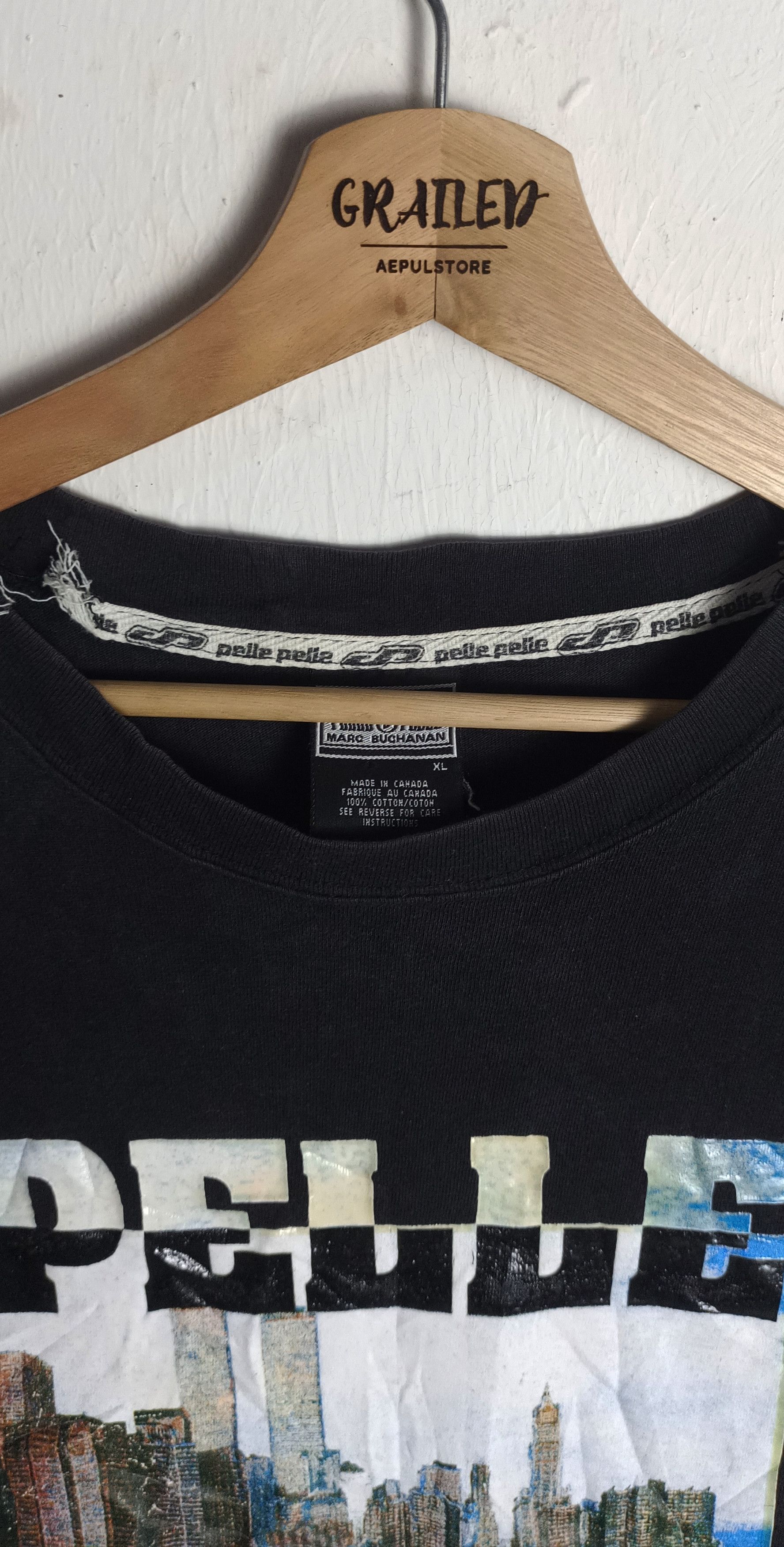Pelle Pelle × Vintage Vintage💥Pelle Pelle Marc Buchanan New York Skyline Size US XL / EU 56 / 4 - 5 Thumbnail