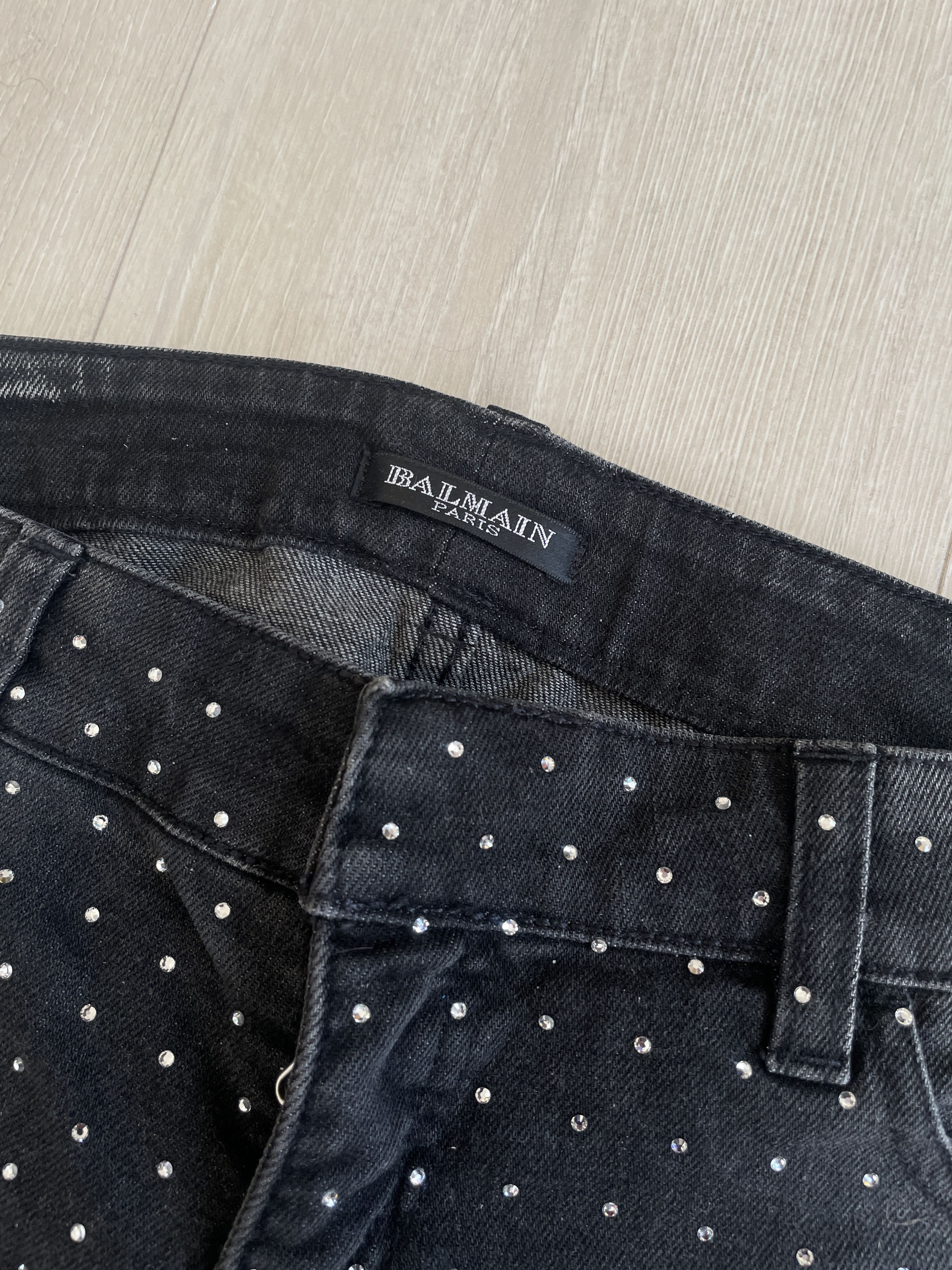 Balmain Balmain AW09 crystal runway jeans by Christophe Decarnin Size 27" / US 4 / IT 40 - 8 Thumbnail