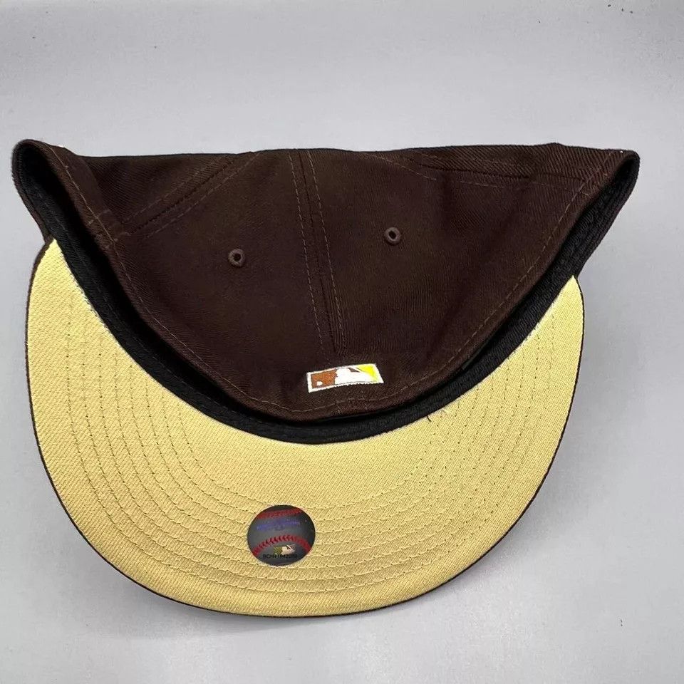 New Era Houston Astros Hat Men 7 1/2 59Fifty New Era MLB Fitted Cap Size ONE SIZE - 6 Thumbnail