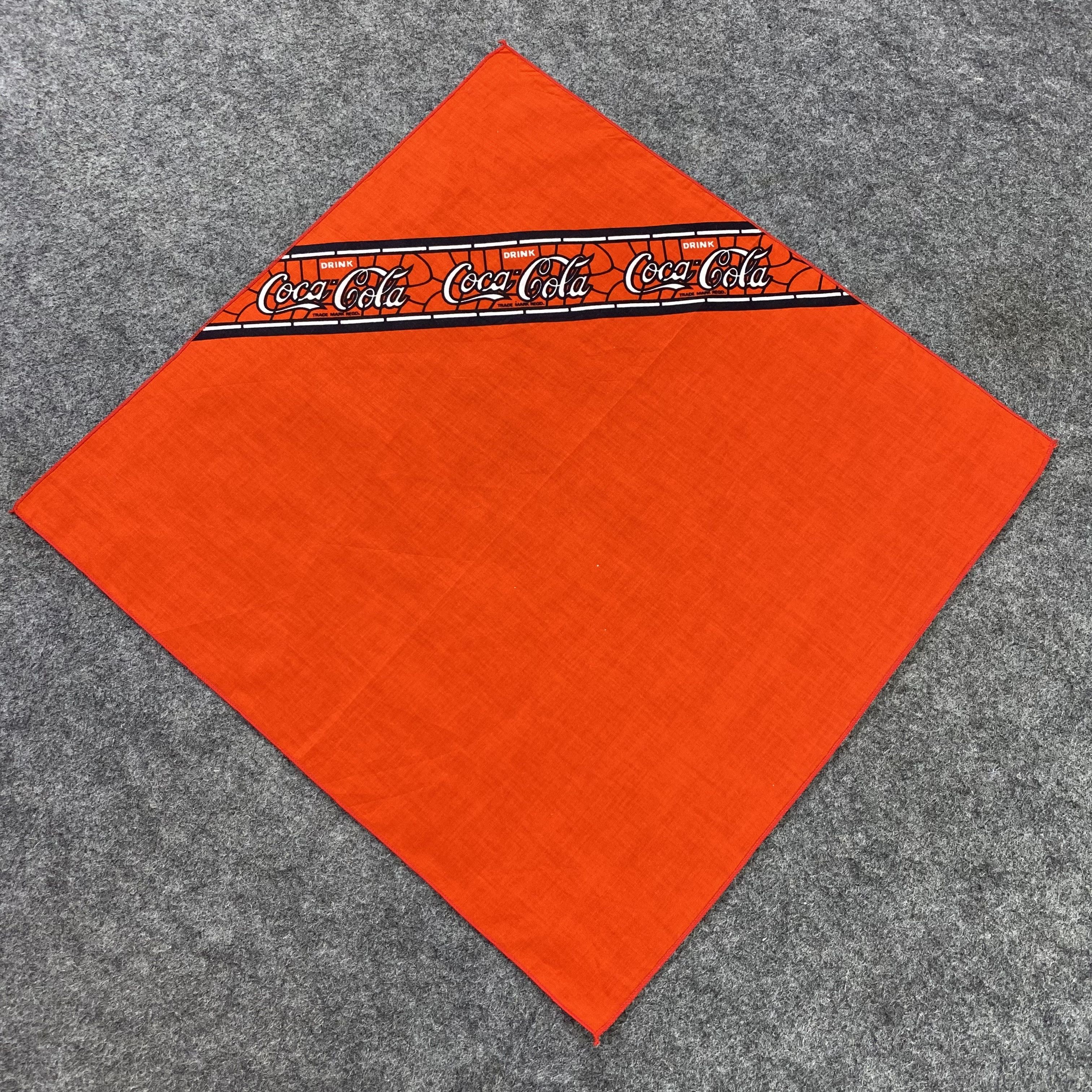 Coca Cola Vintage COCA COLA bandana handkerchief neckerchief-B796 Size ONE SIZE - 3 Thumbnail