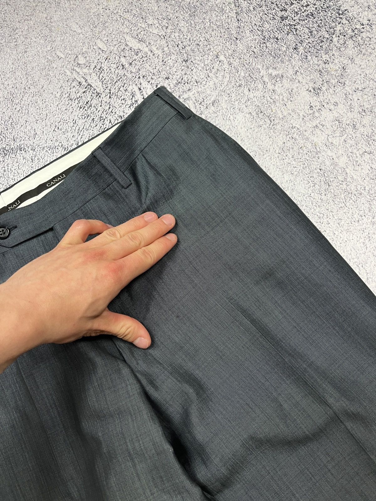 Canali Vintage Canali Wool Silk Suit Blazer Jacket And Pants Size 50R - 17 Thumbnail