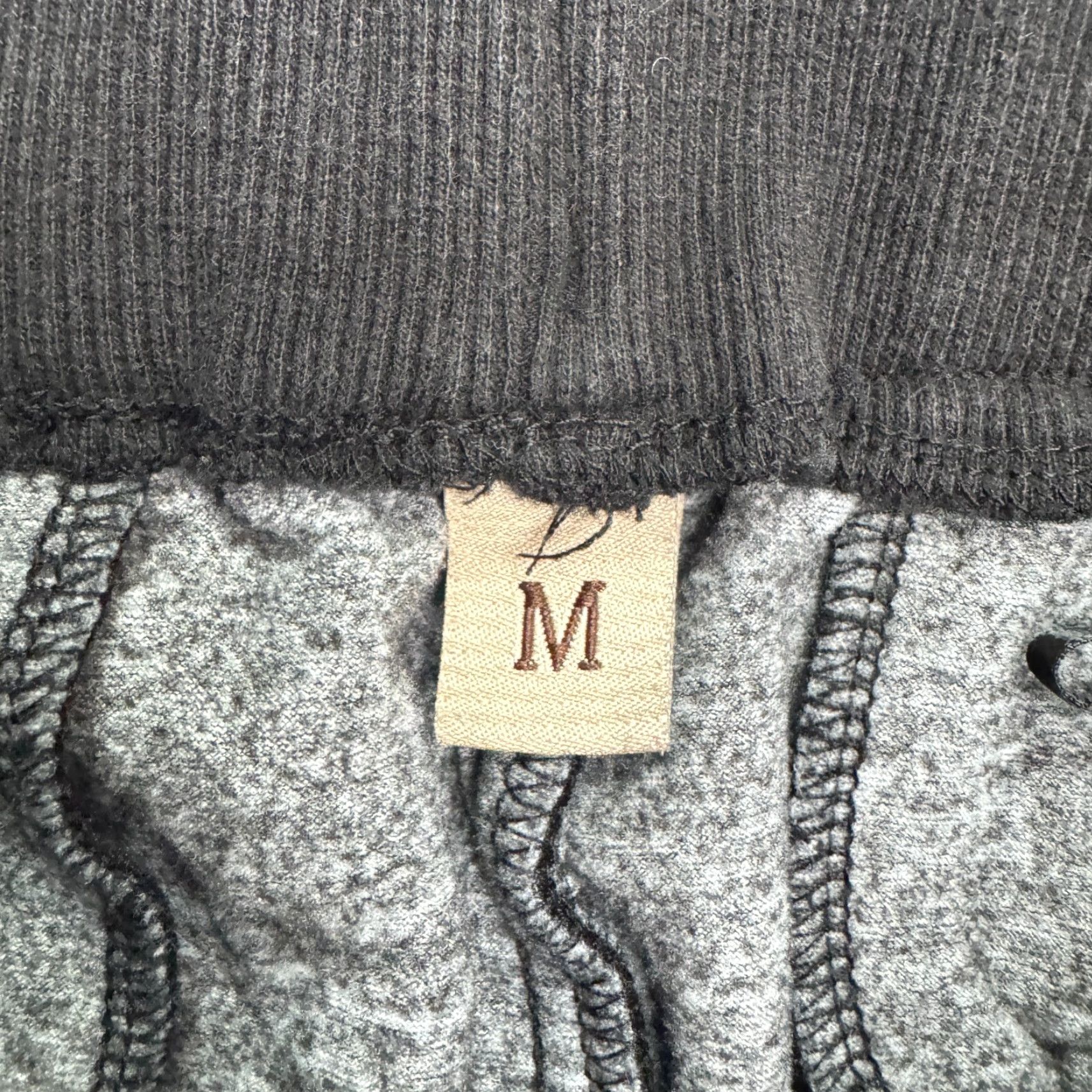 Velvet Velvet Velour Cropped Jogger Pants Womens M Black Gray Stripe Lounge Y2K Size 32" / US 10 / IT 46 - 6 Thumbnail