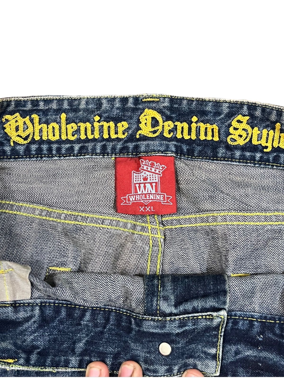 POST ARCHIVE FACTION (PAF) Vintage Wholenine Denim Style Splatter jeans Size US 36 / EU 52 - 4 Thumbnail