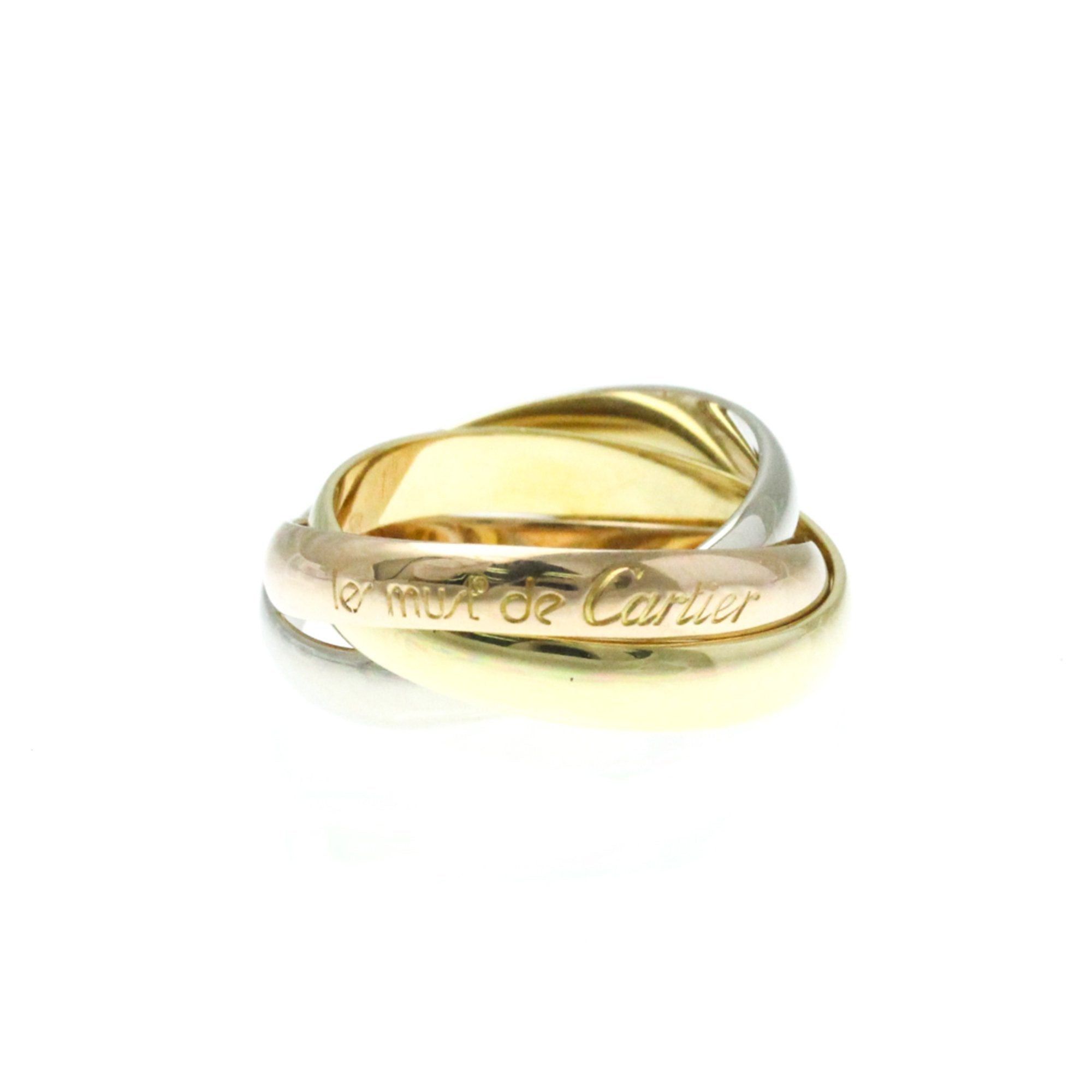 image of Cartier Trinity Pink Gold [18K],white Gold [18K],yellow Gold [18K] Fashion No Stone Band Ring Gold,