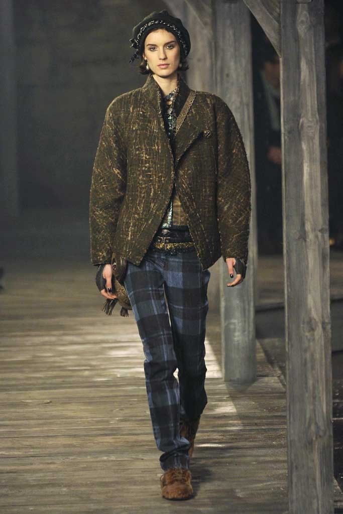Chanel Pre Fall 2013 Chanel Plaid Tweed Denim Jeans Size 28" / US 6 / IT 42 - 3 Thumbnail