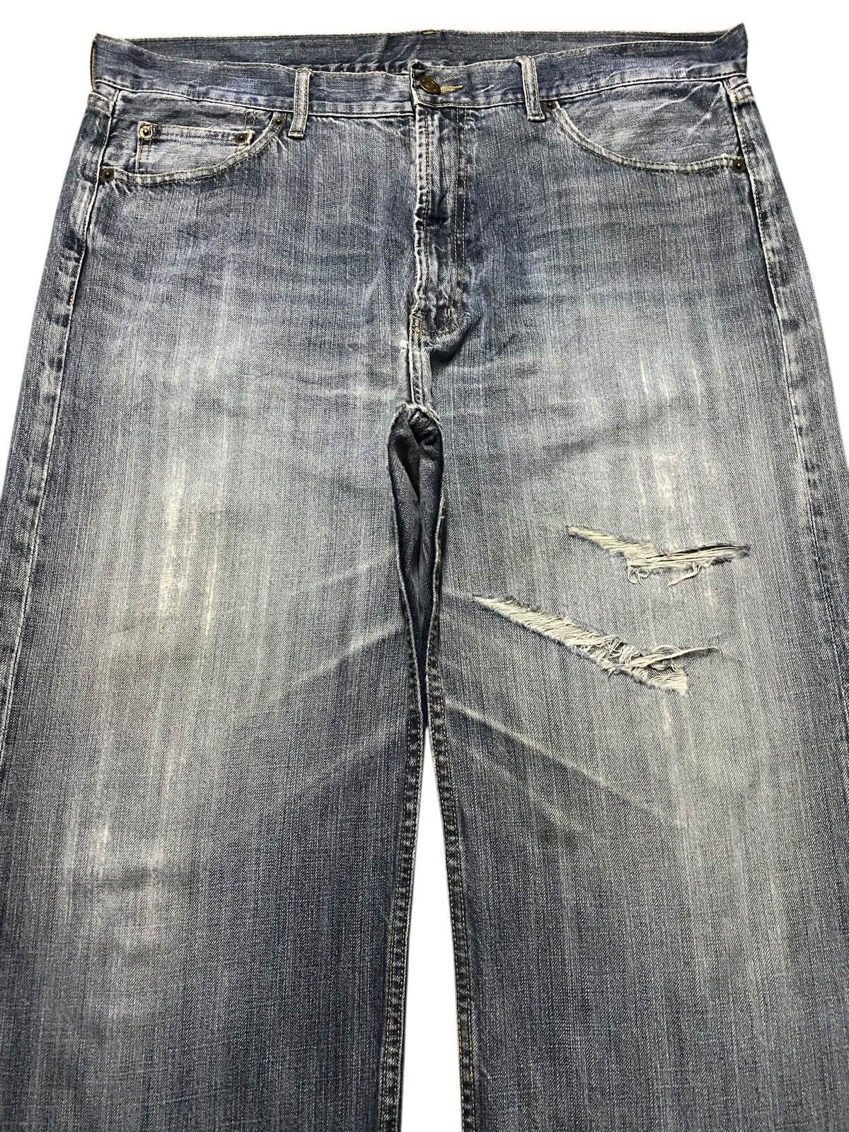 Japanese Brand Vintage Japanese Brand Stone Wash Distressed Baggy Jeans Size US 37 - 3 Thumbnail