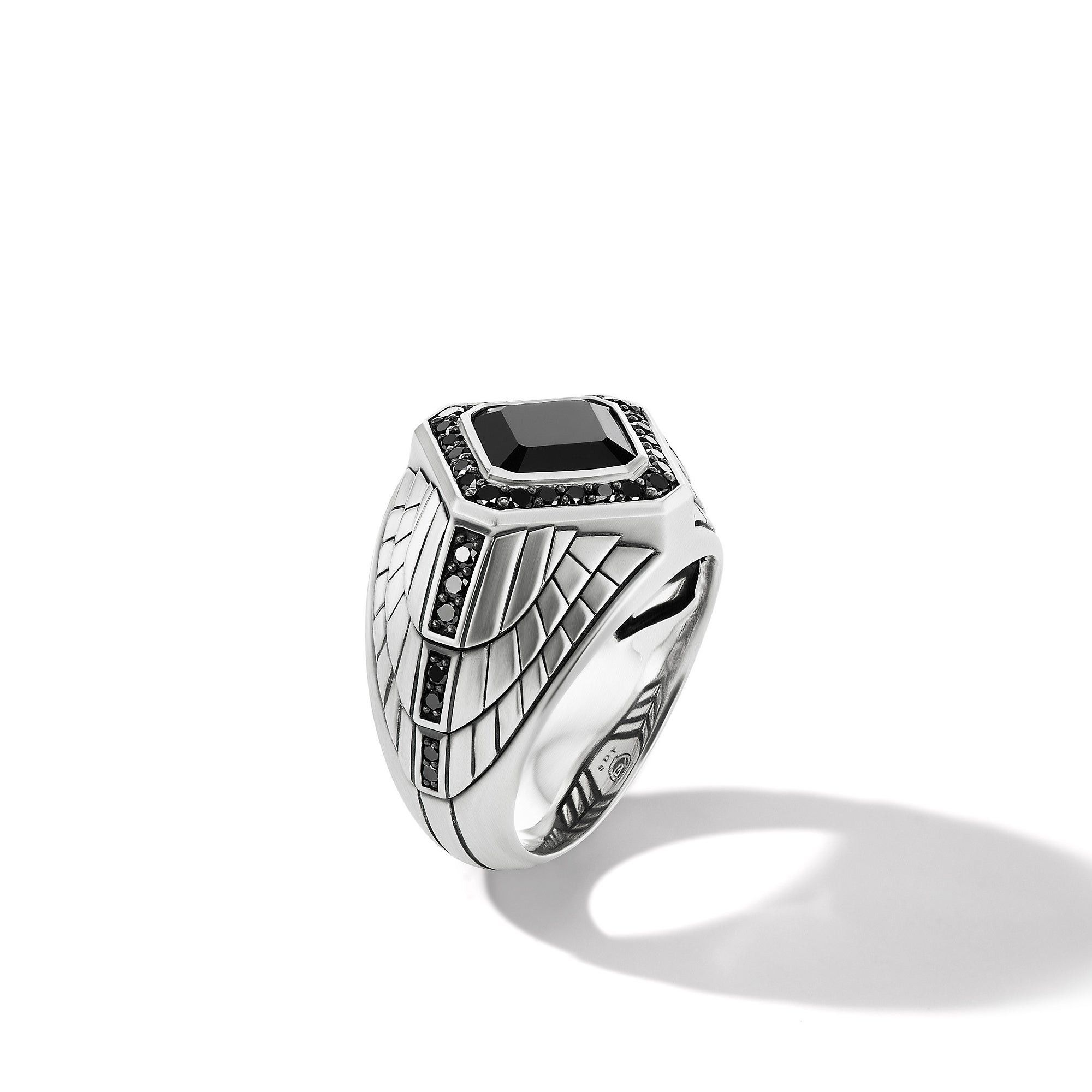 David Yurman o1w1db10325 Size: 9 / Empire Signet Ring in Silver Size ONE SIZE - 3 Thumbnail