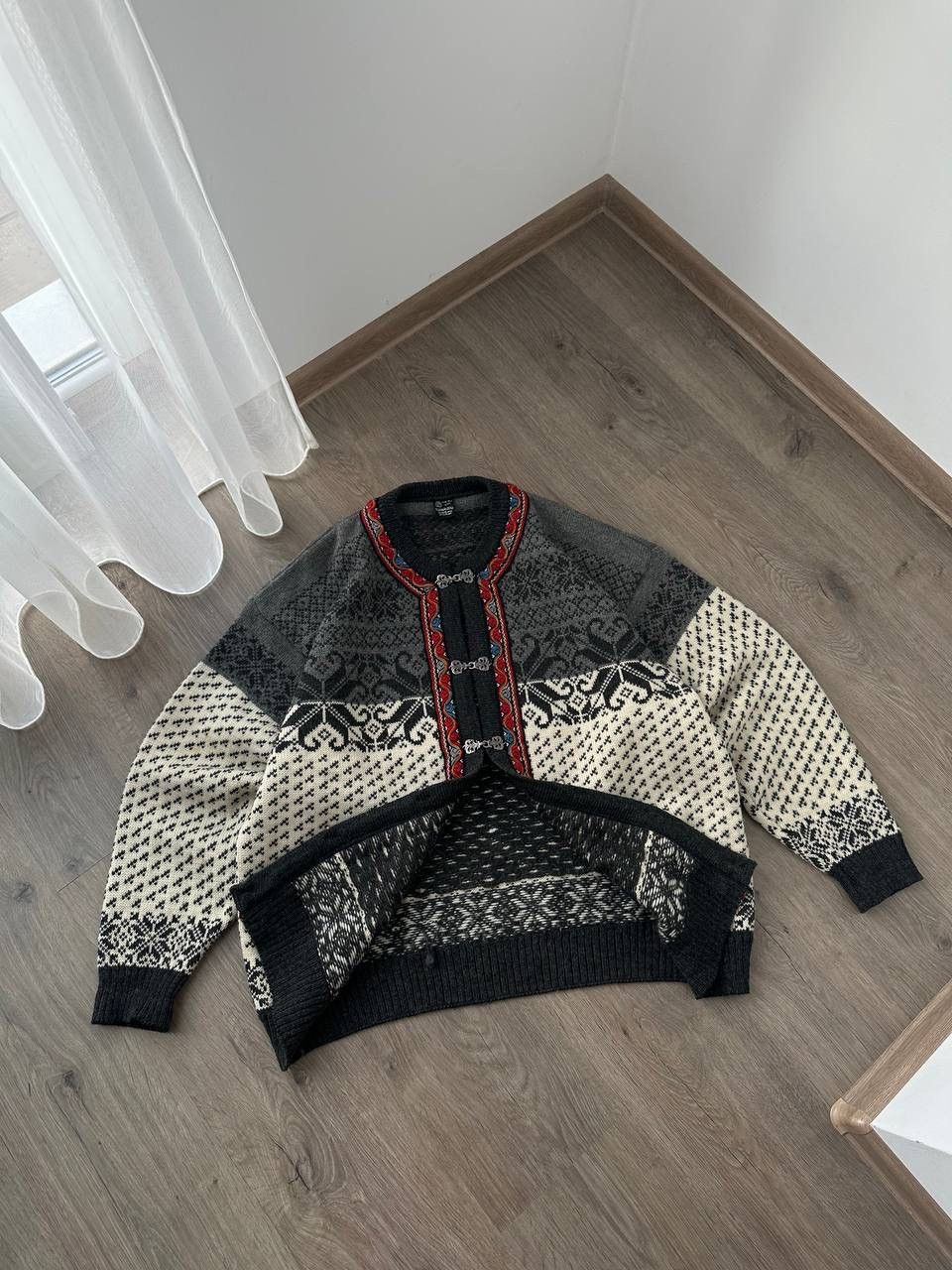 Dale Of Norway × Vintage Vintage Nordman Land 80’s Wool Cardigan Claps Sweater Size US L / EU 52-54 / 3 - 11 Thumbnail