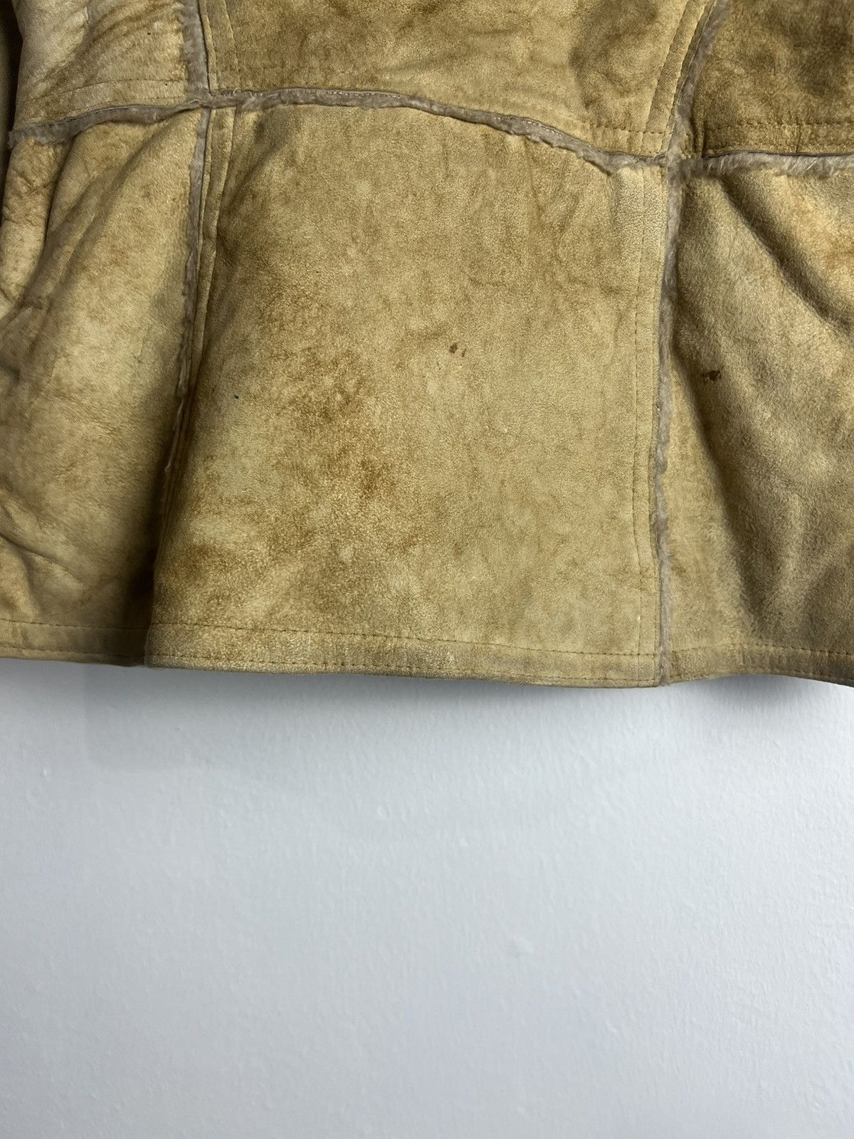 Vintage Vintage 70s Cosa Nova Tan Leather Suede Faux Fur Jacket Size US M / EU 48-50 / 2 - 14 Thumbnail