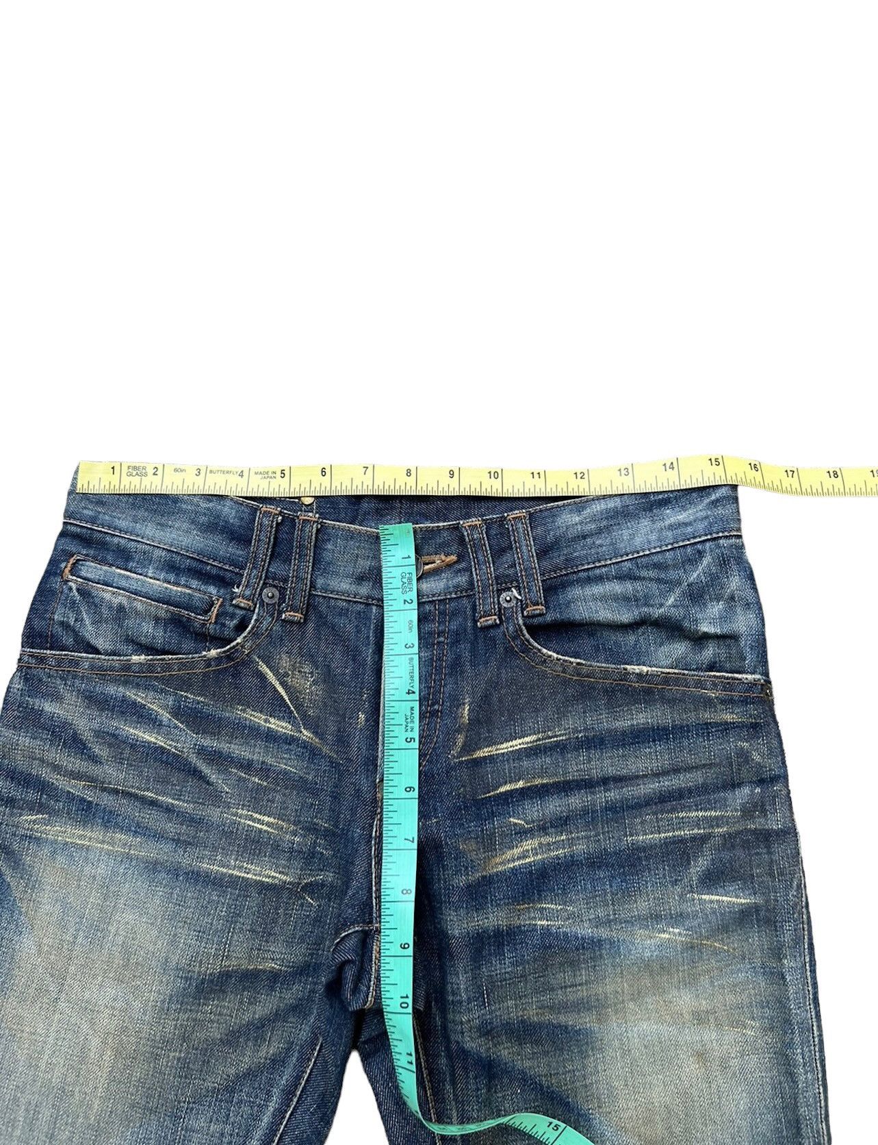 BUFFALO BOBS Vintage Buffalo Jeans Japan Waxed Denim Mud Flared Jeans Size US 29 - 3 Thumbnail