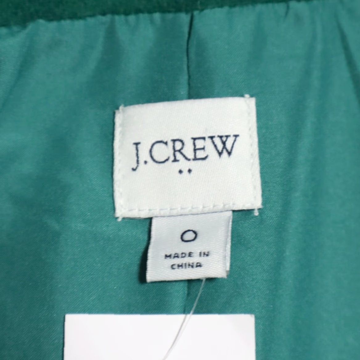 J.Crew J. Crew Heavy Wool City Coat Jacket Green Women's 0 Mock Long Sleeve Solid Size XS / US 0-2 / IT 36-38 - 5 Thumbnail