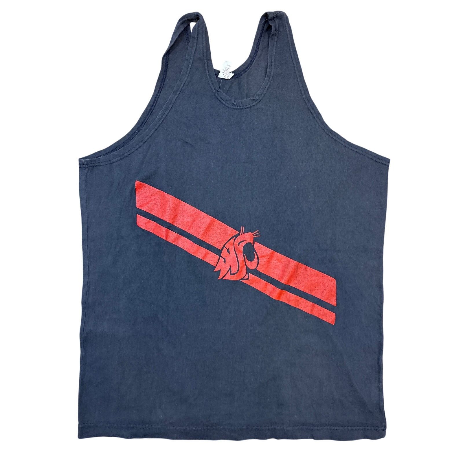 Russell Athletic Vtg 70s WSU Cougars tank top XL Russell Athletic WA State Size US XL / EU 56 / 4 - 1 Thumbnail