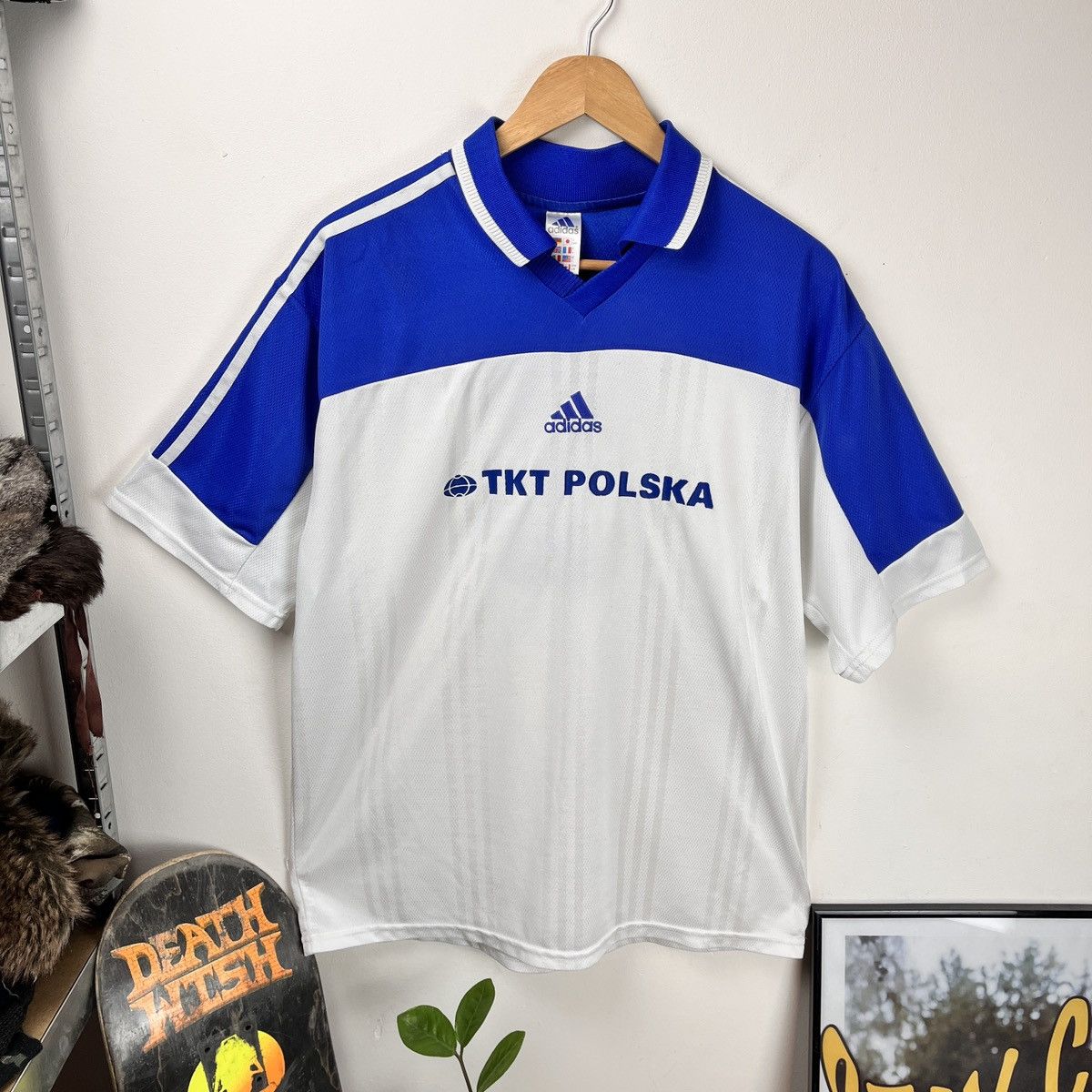 Adidas Adidas TKT Polska Soccer Jersey Vintage 90s Y2k Blockcore Size US L / EU 52-54 / 3 - 1 Thumbnail
